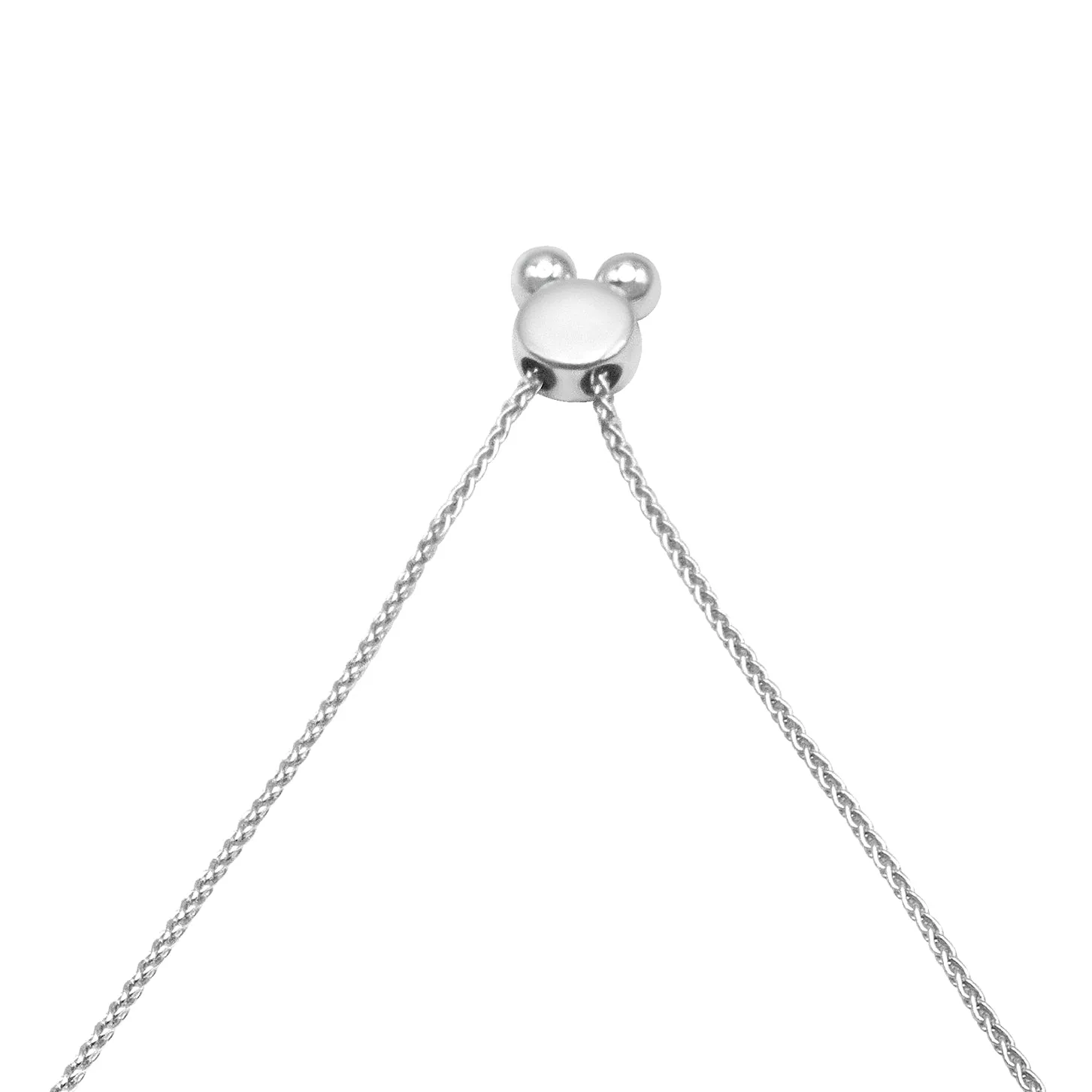 10K White Gold 0.41 Cttw Round Prong and Bezel Set Cluster Diamond Alternate Pattern Bolo Bracelet