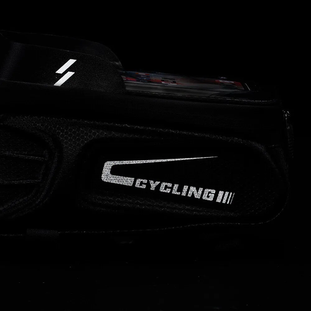 1.7L 6.4inch Bicycle Bag Waterproof Touch Screen  Front Tube Frame MTB Road Bike Bag Outdoor Camping Cycling