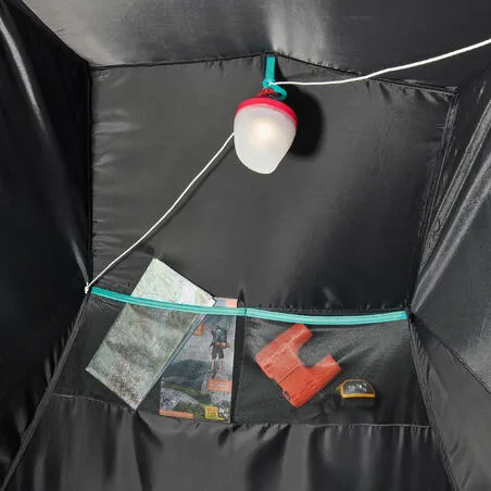 2 person blackout poled tent - mh100 fresh & black