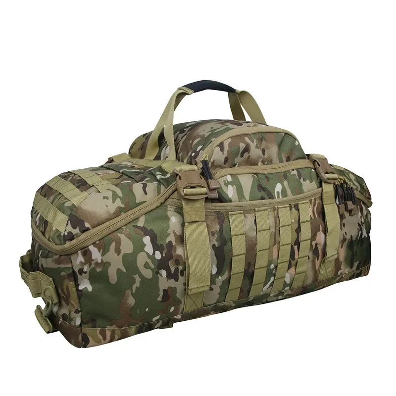 80L Large Tactical Duffel Bag - 3 Way Backpack, Crossbody, Handbag for Outdoor Travel