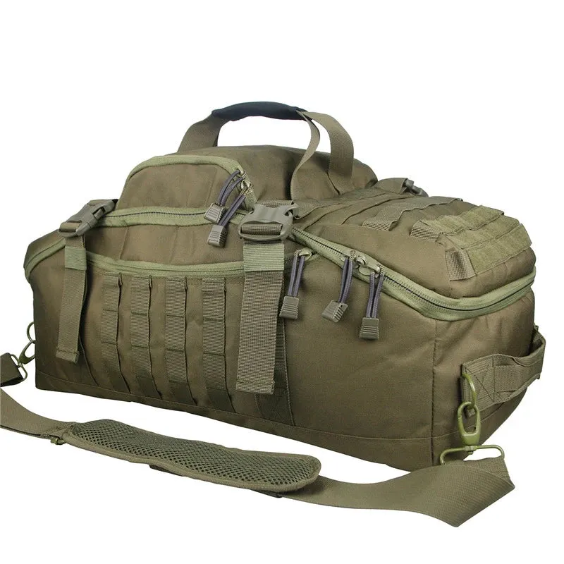 80L Large Tactical Duffel Bag - 3 Way Backpack, Crossbody, Handbag for Outdoor Travel