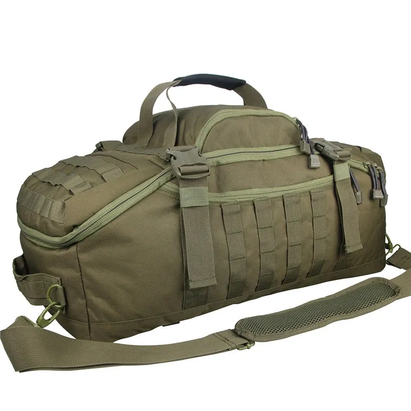 80L Large Tactical Duffel Bag - 3 Way Backpack, Crossbody, Handbag for Outdoor Travel