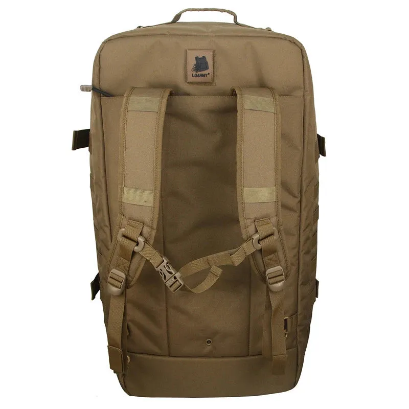 80L Large Tactical Duffel Bag - 3 Way Backpack, Crossbody, Handbag for Outdoor Travel