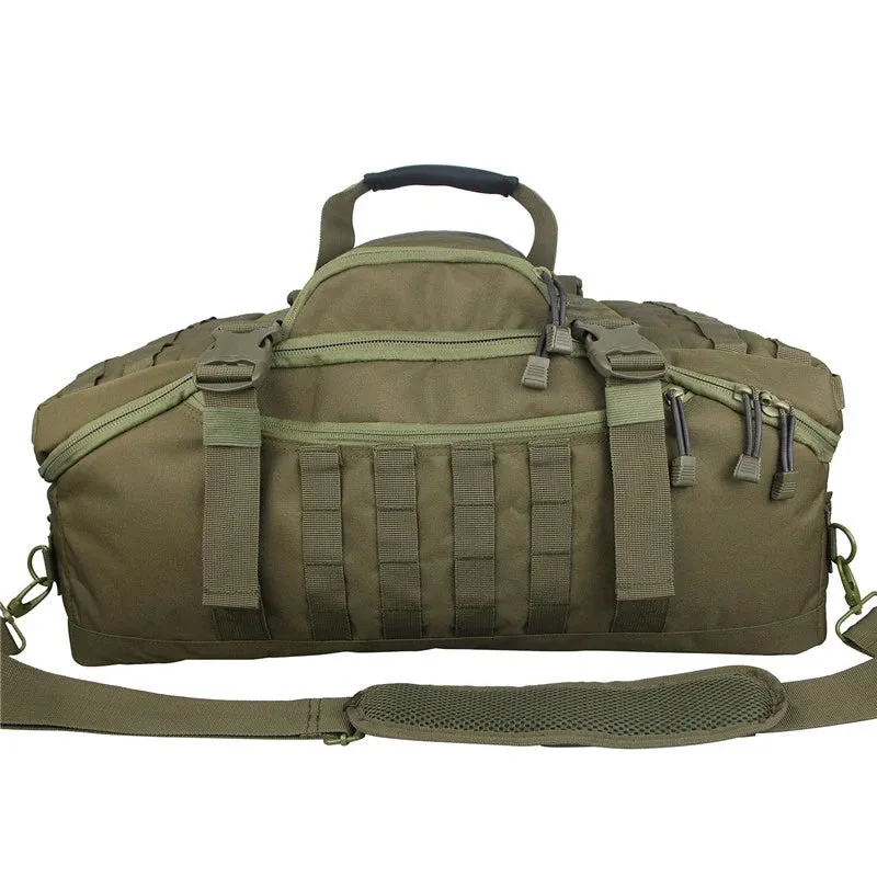 80L Large Tactical Duffel Bag - 3 Way Backpack, Crossbody, Handbag for Outdoor Travel