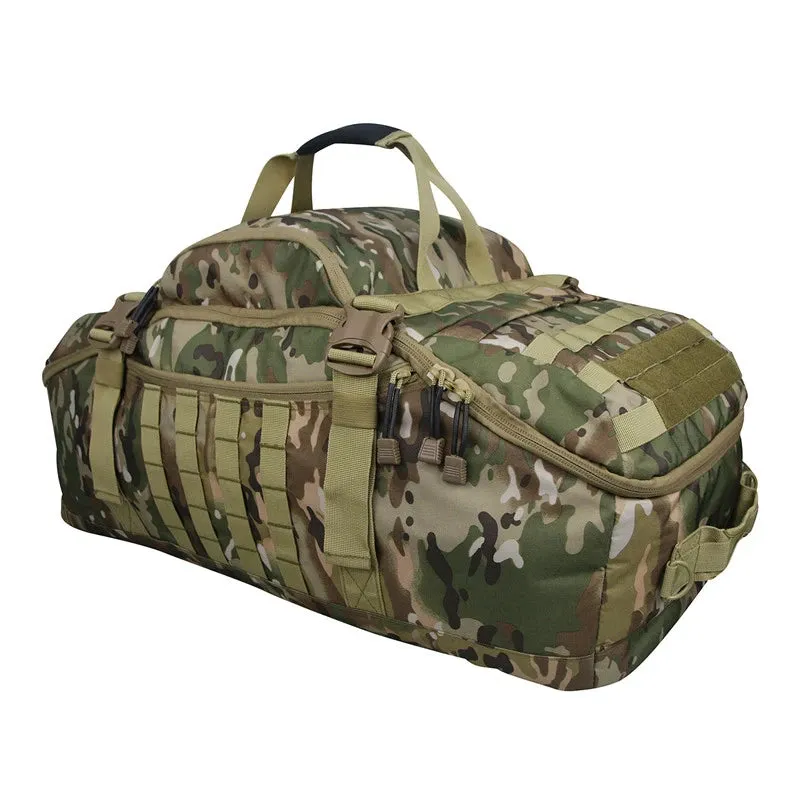 80L Large Tactical Duffel Bag - 3 Way Backpack, Crossbody, Handbag for Outdoor Travel
