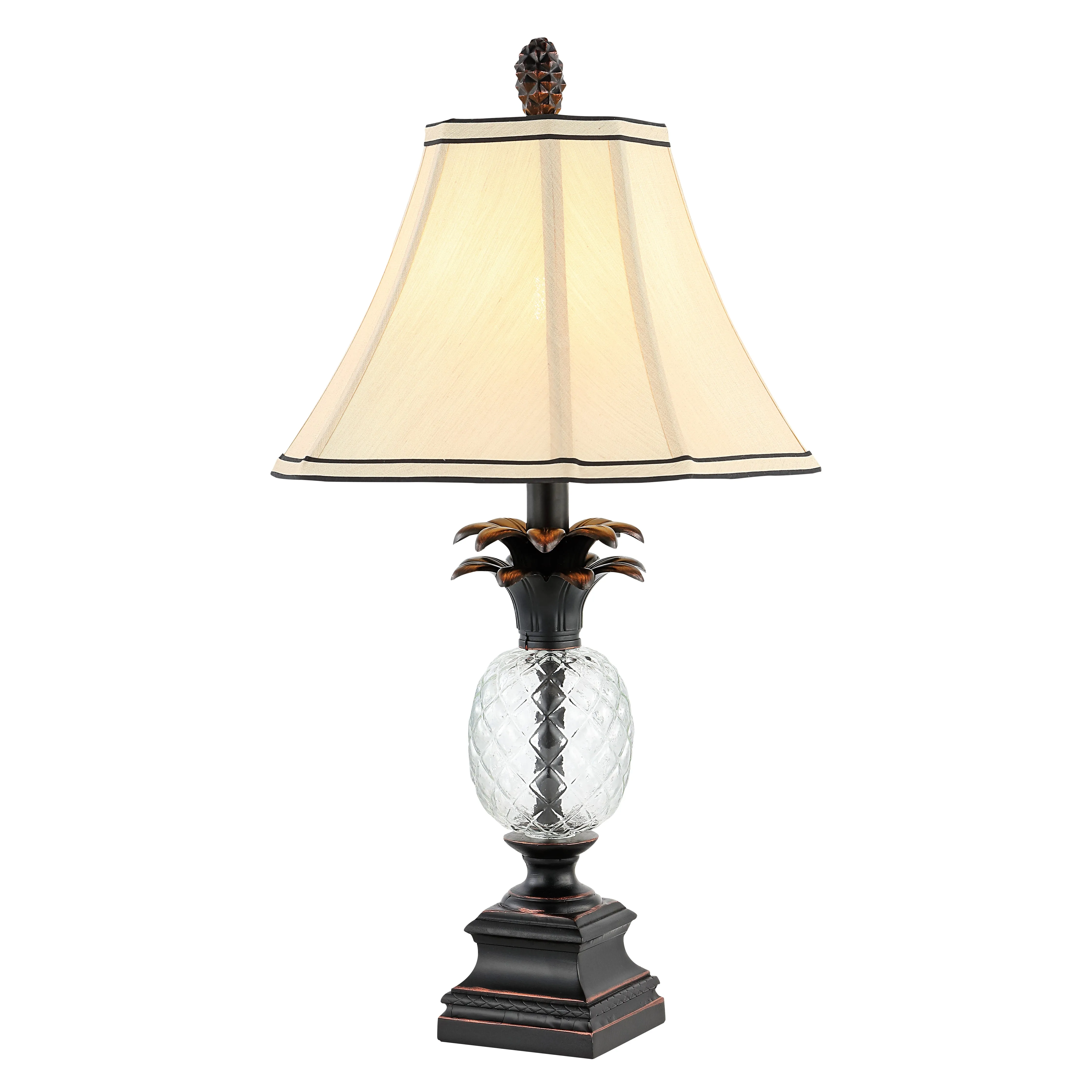 ALANNA 24 INCH H GLASS PINEAPPLE LAMP (SET OF 2)