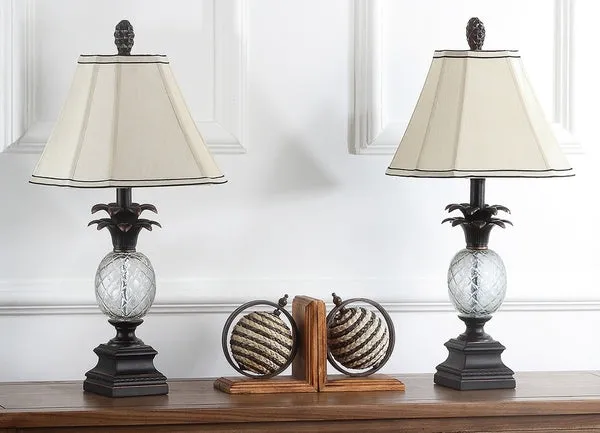 ALANNA 24 INCH H GLASS PINEAPPLE LAMP (SET OF 2)