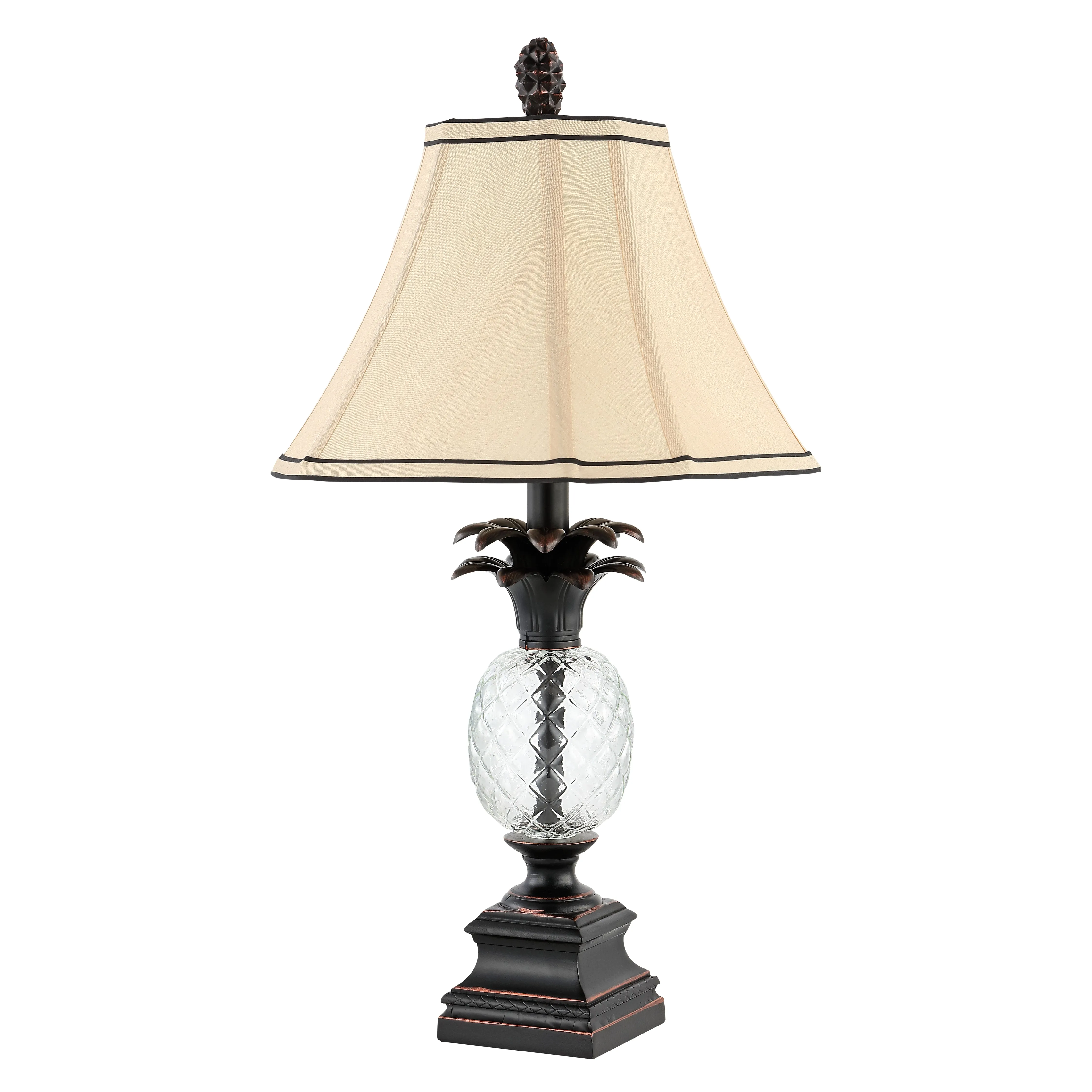 ALANNA 24 INCH H GLASS PINEAPPLE LAMP (SET OF 2)