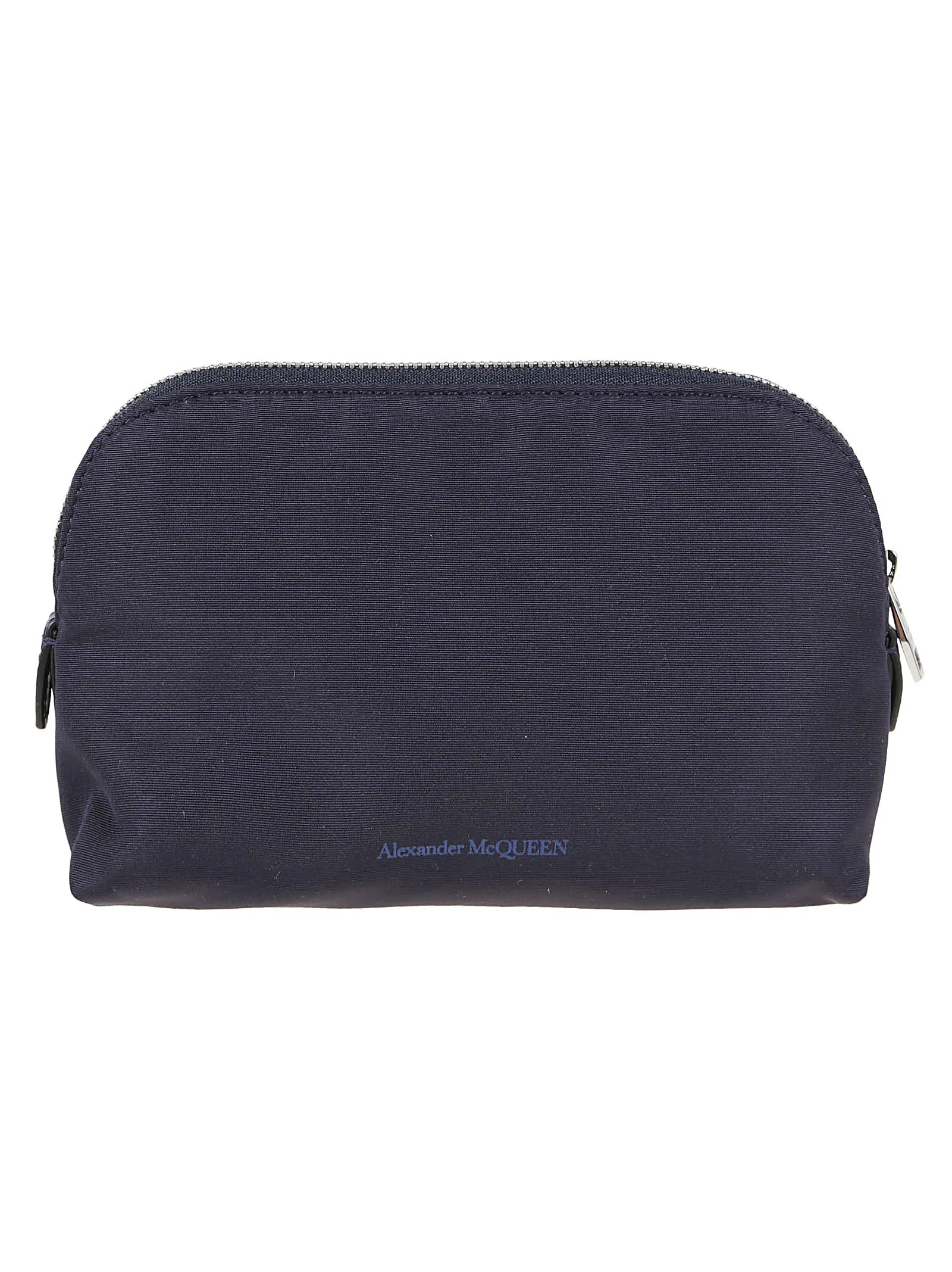 Alexander McQueen Logo Printed Zipped Make-Up Bag