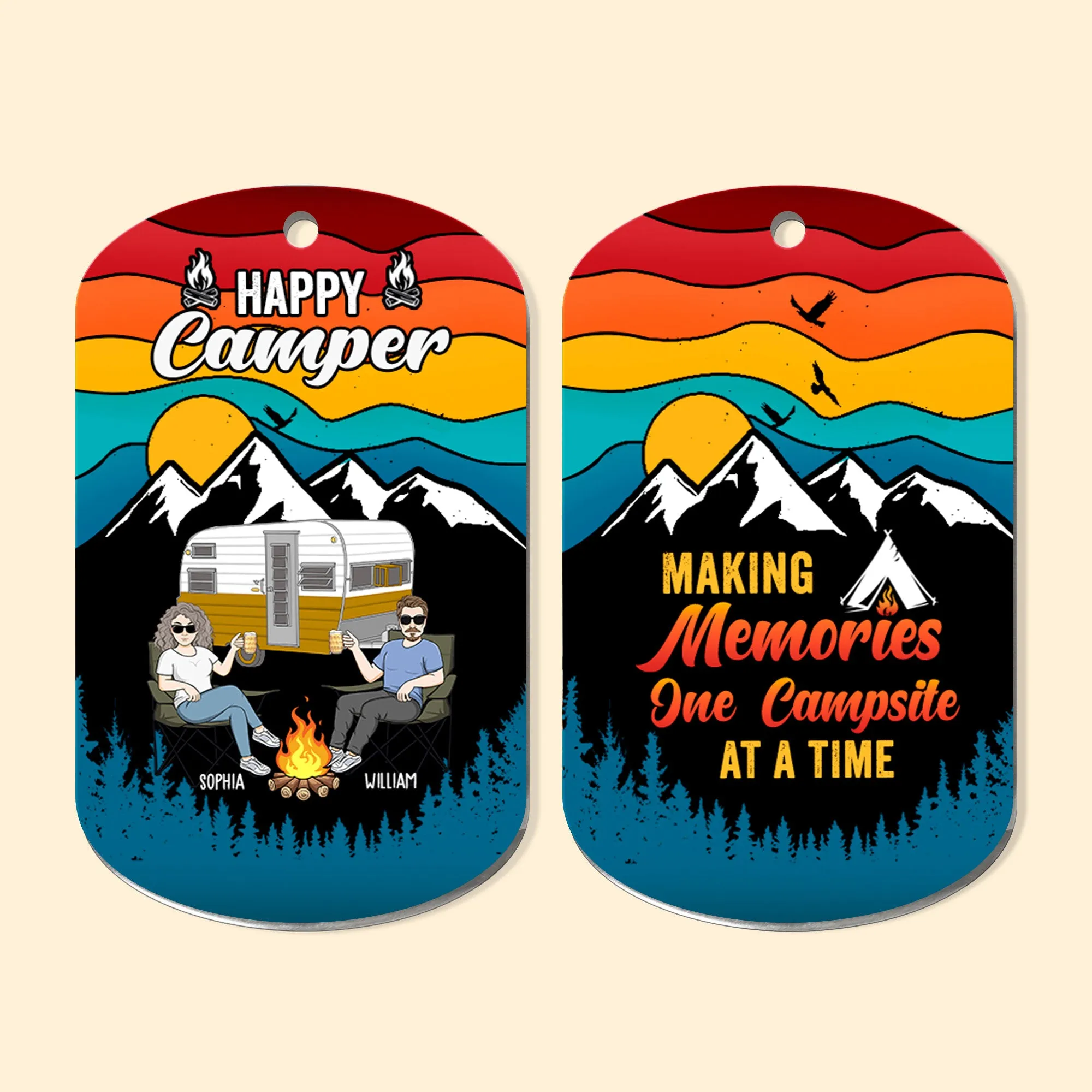 Always Take The Scenic Route - Personalized Keychain