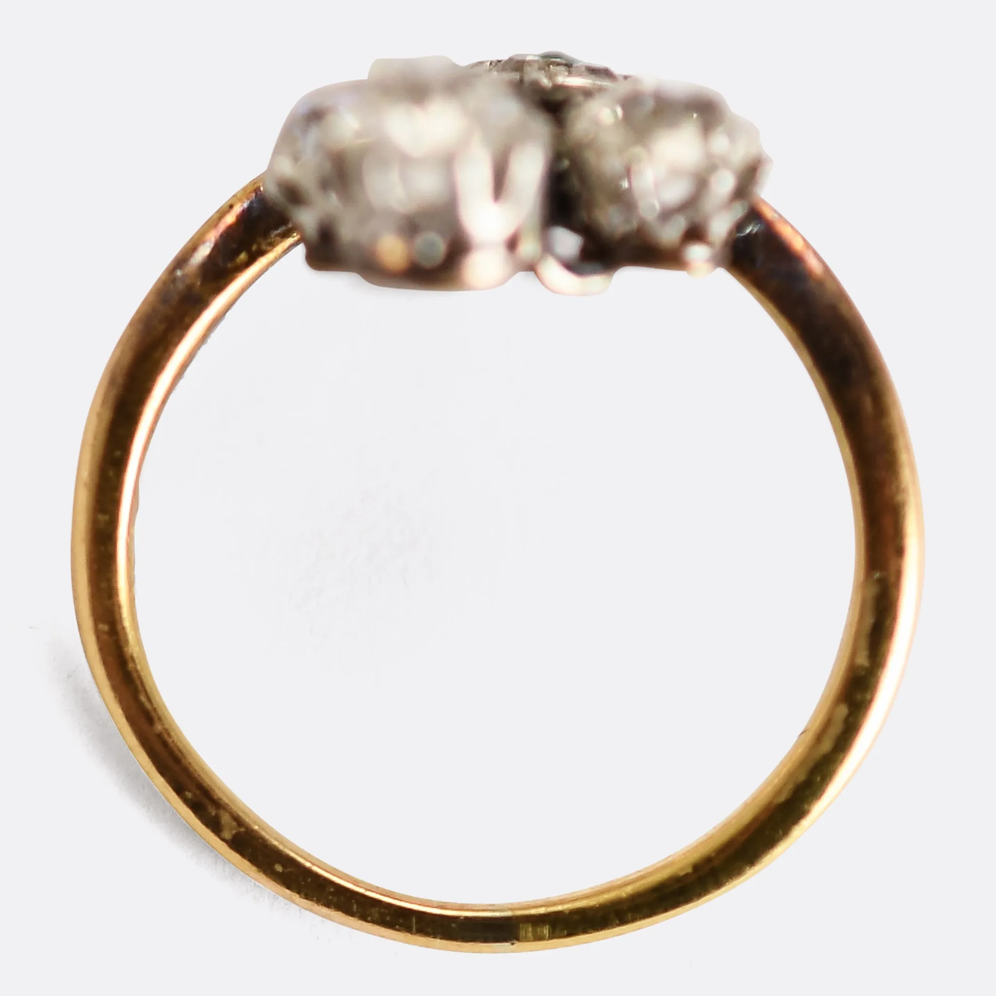 Art Nouveau Diamond Flower Ring