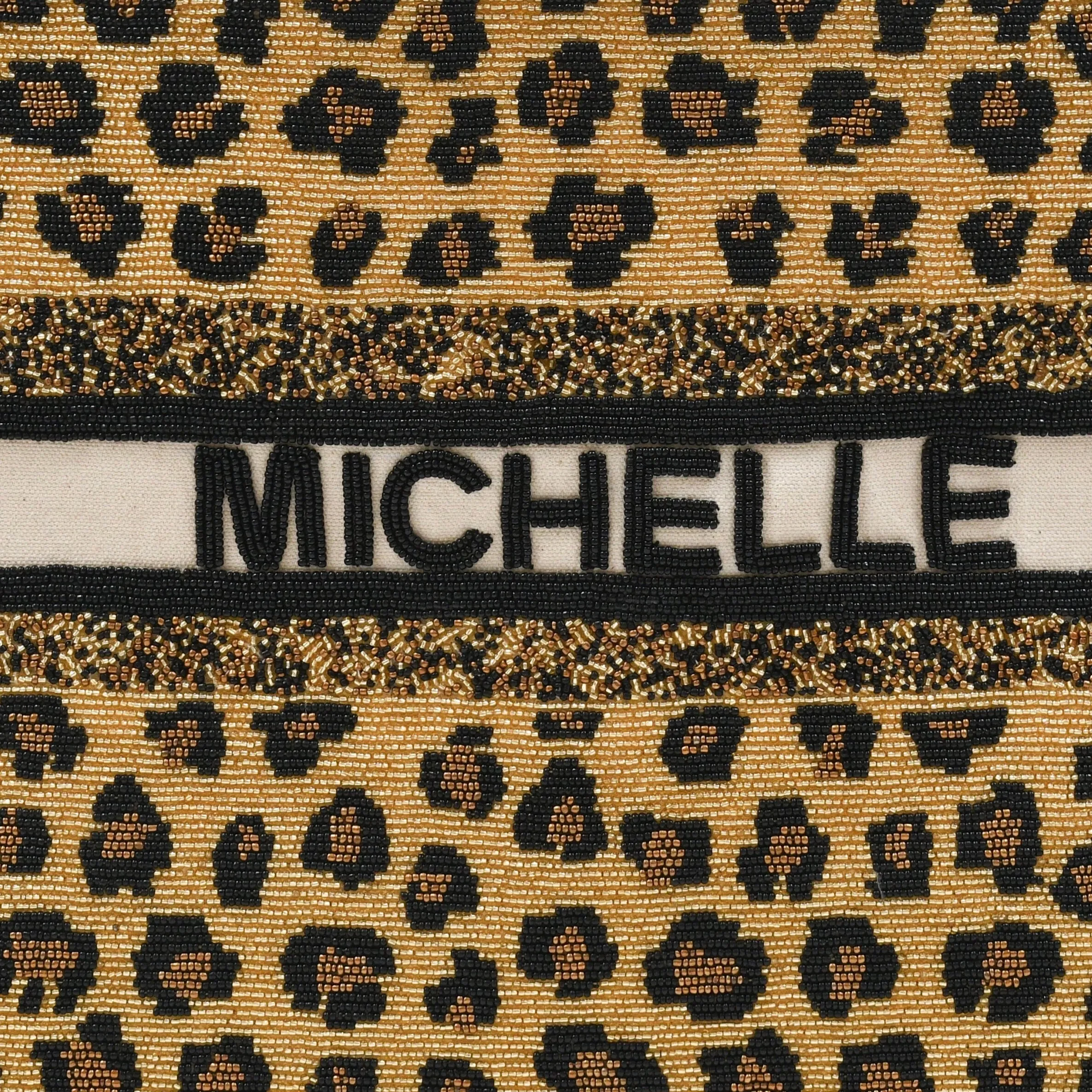 BEADED CUSTOM ANIMAL TOTE