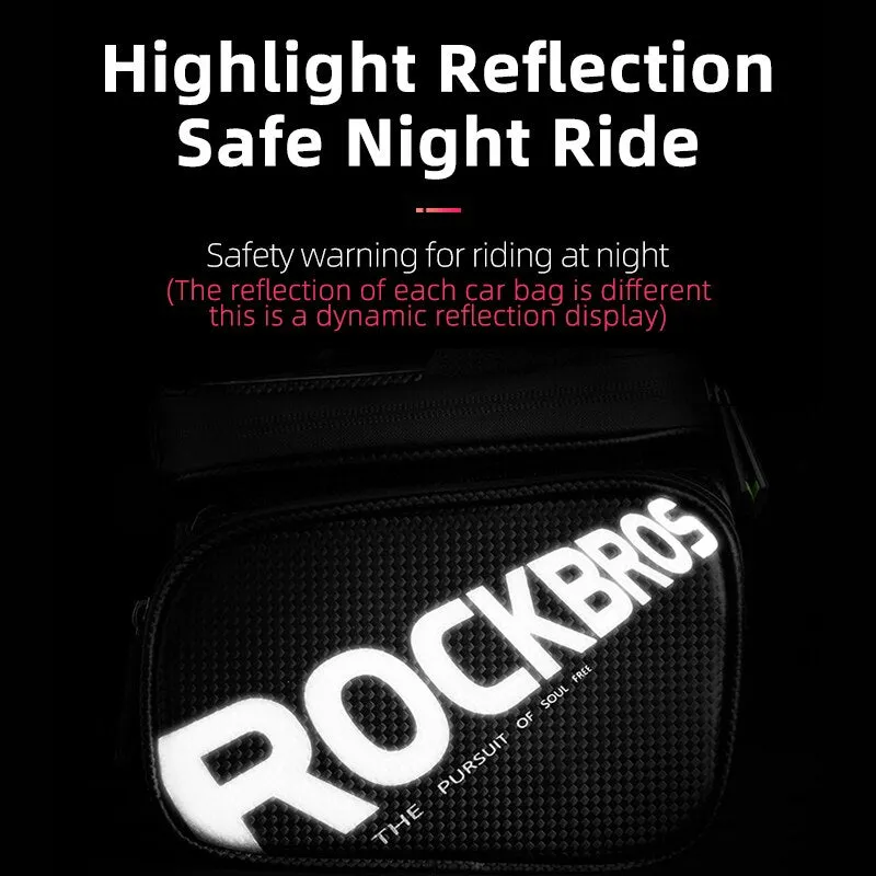Bicycle Bag Rainproof Touch Screen Phone Top Tube Bag MTB Road Bike Frame Front Saddle Bag & Pannier