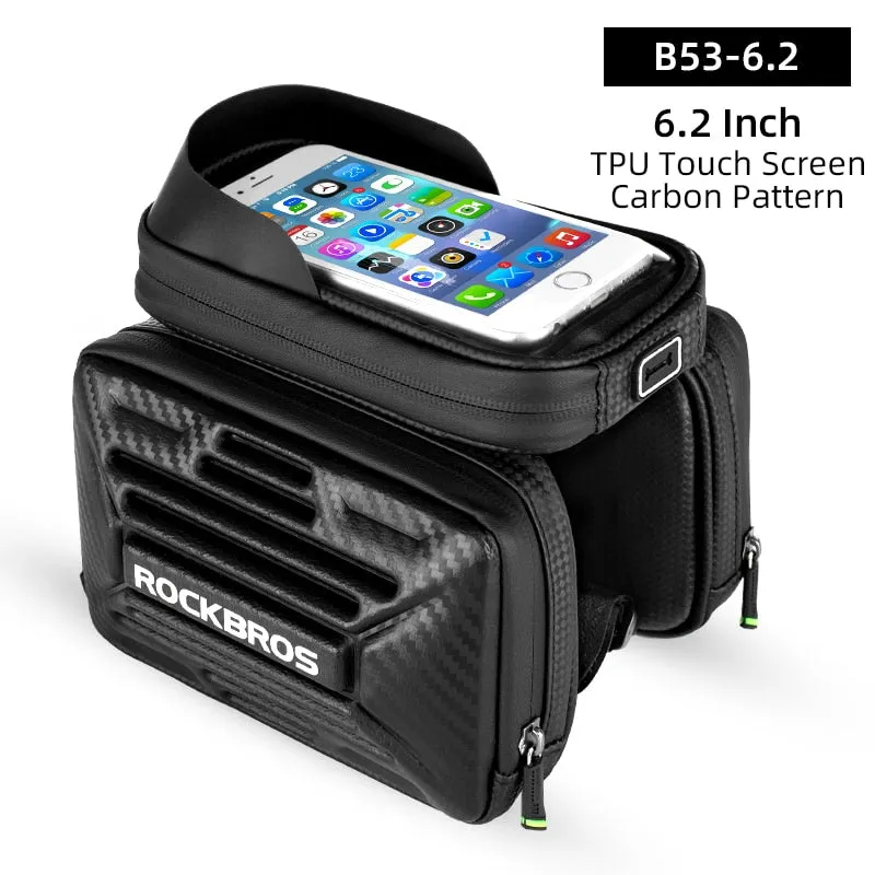 Bicycle Bag Rainproof Touch Screen Phone Top Tube Bag MTB Road Bike Frame Front Saddle Bag & Pannier