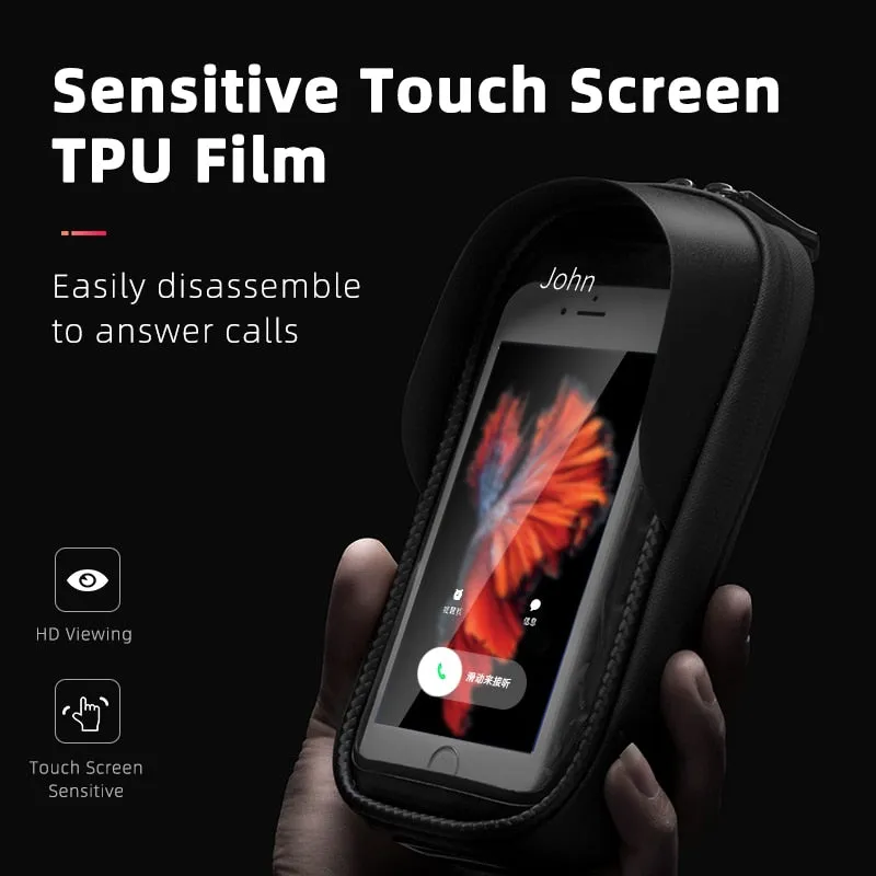 Bicycle Bag Rainproof Touch Screen Phone Top Tube Bag MTB Road Bike Frame Front Saddle Bag & Pannier