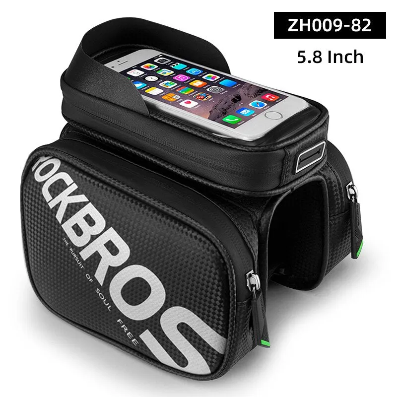 Bicycle Bag Rainproof Touch Screen Phone Top Tube Bag MTB Road Bike Frame Front Saddle Bag & Pannier