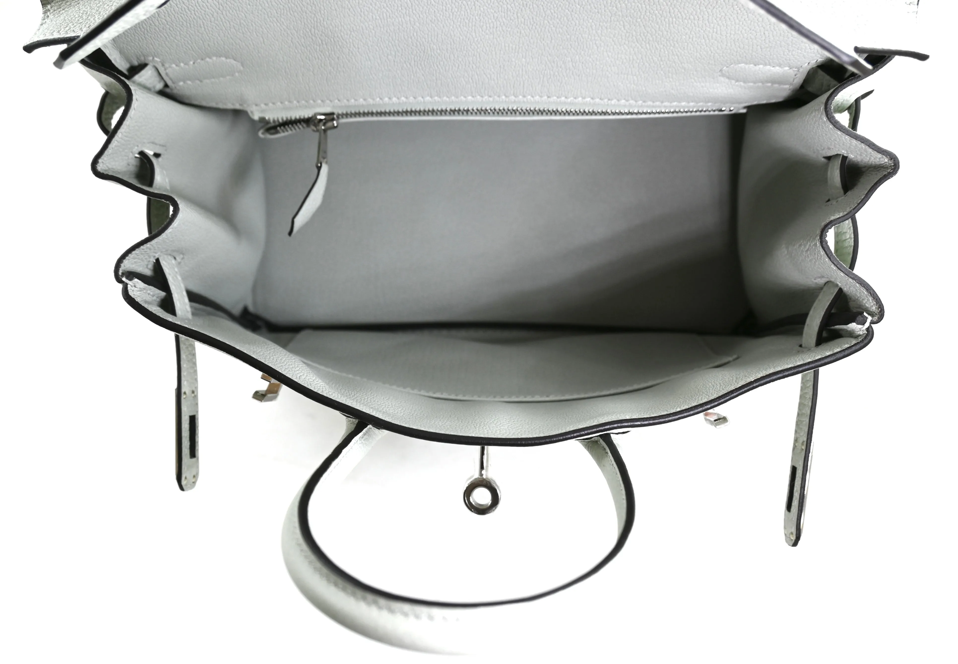 Birkin 25 Gris Neve Togo PHW