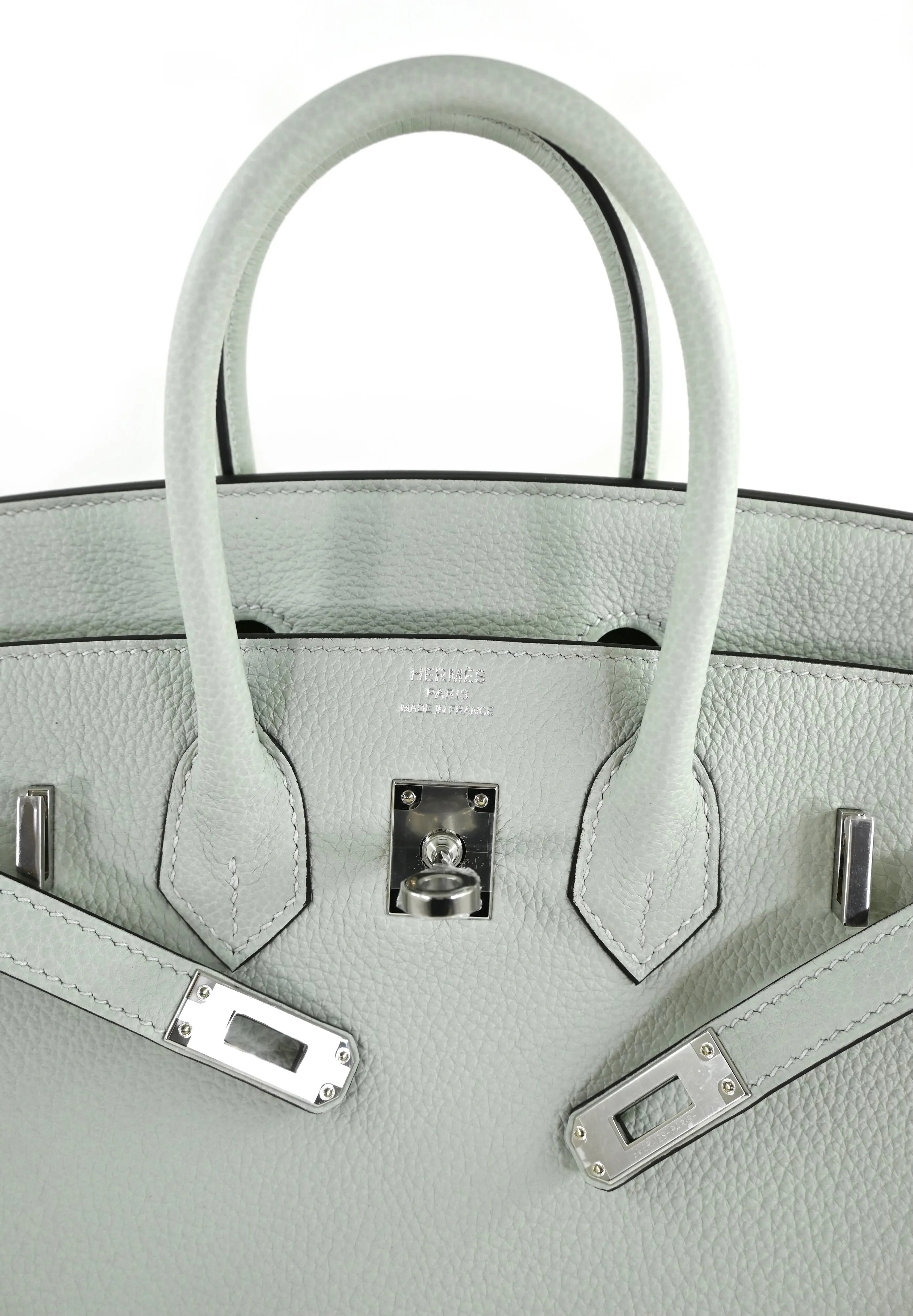 Birkin 25 Gris Neve Togo PHW