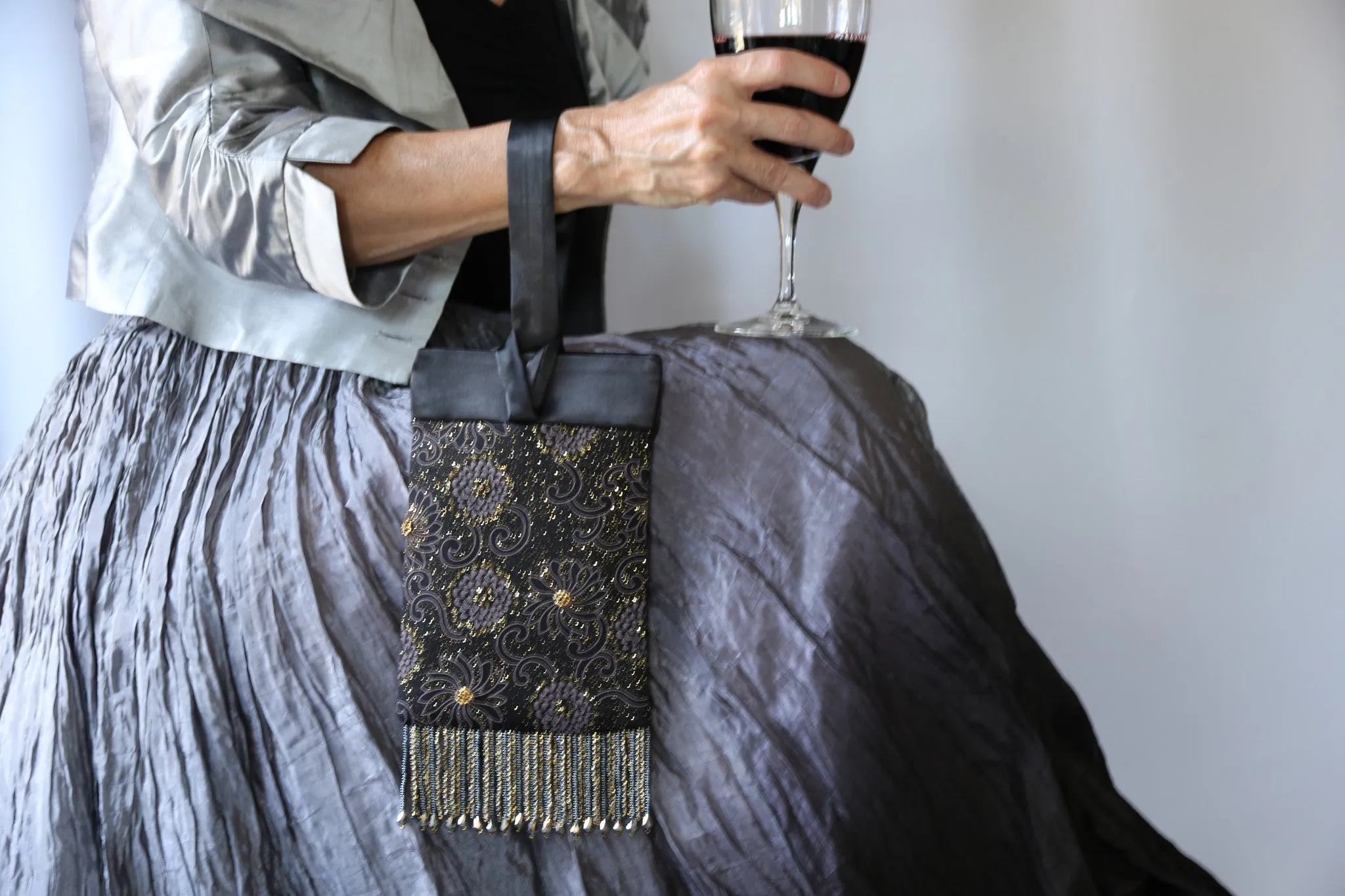 Black and Gold Evening Bag