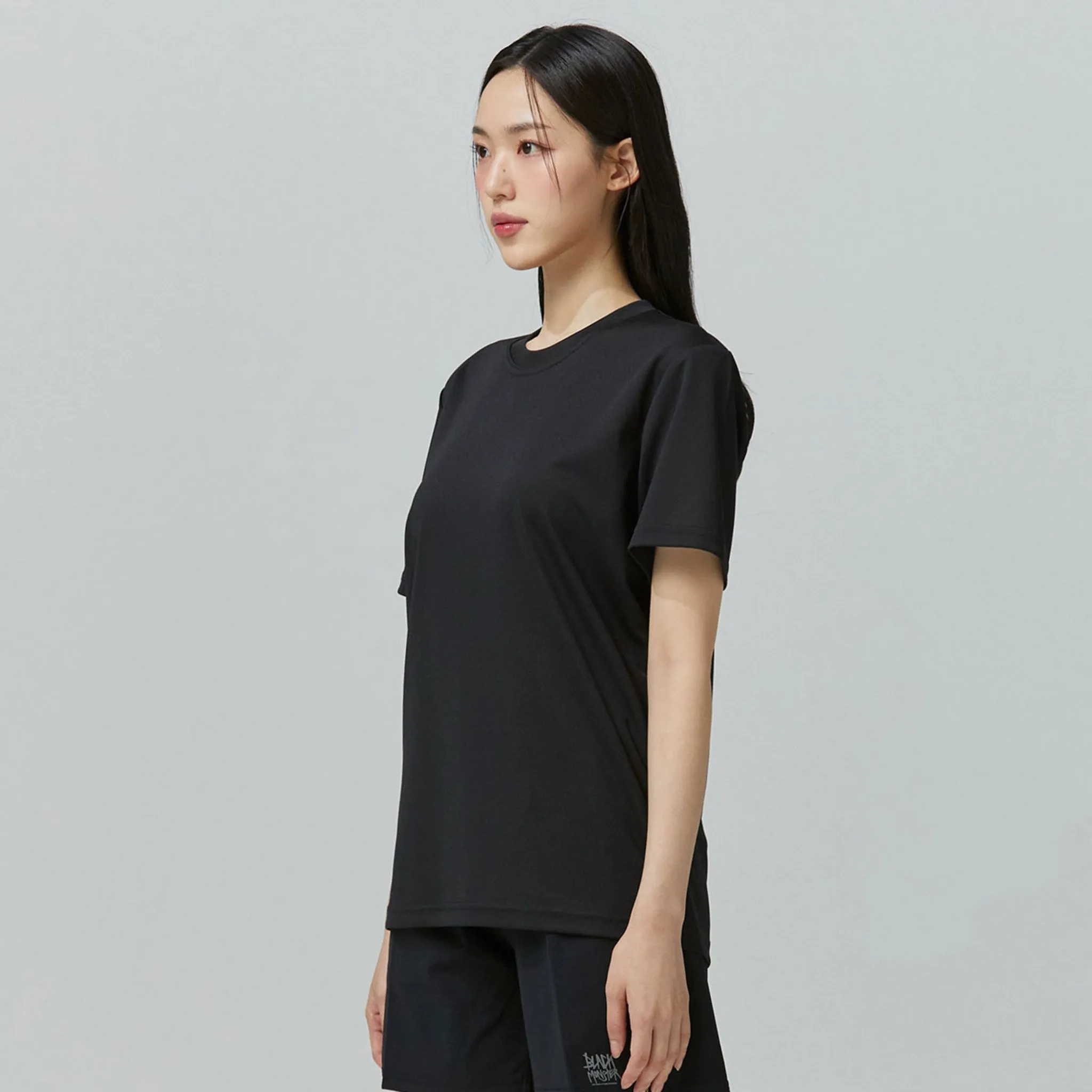 Black Monster Fit Solid Functional Cool Ever Unisex Health Short Sleeve T-Shirt 3P - 🏆 #3 - Clothing/Accessories - Best of December