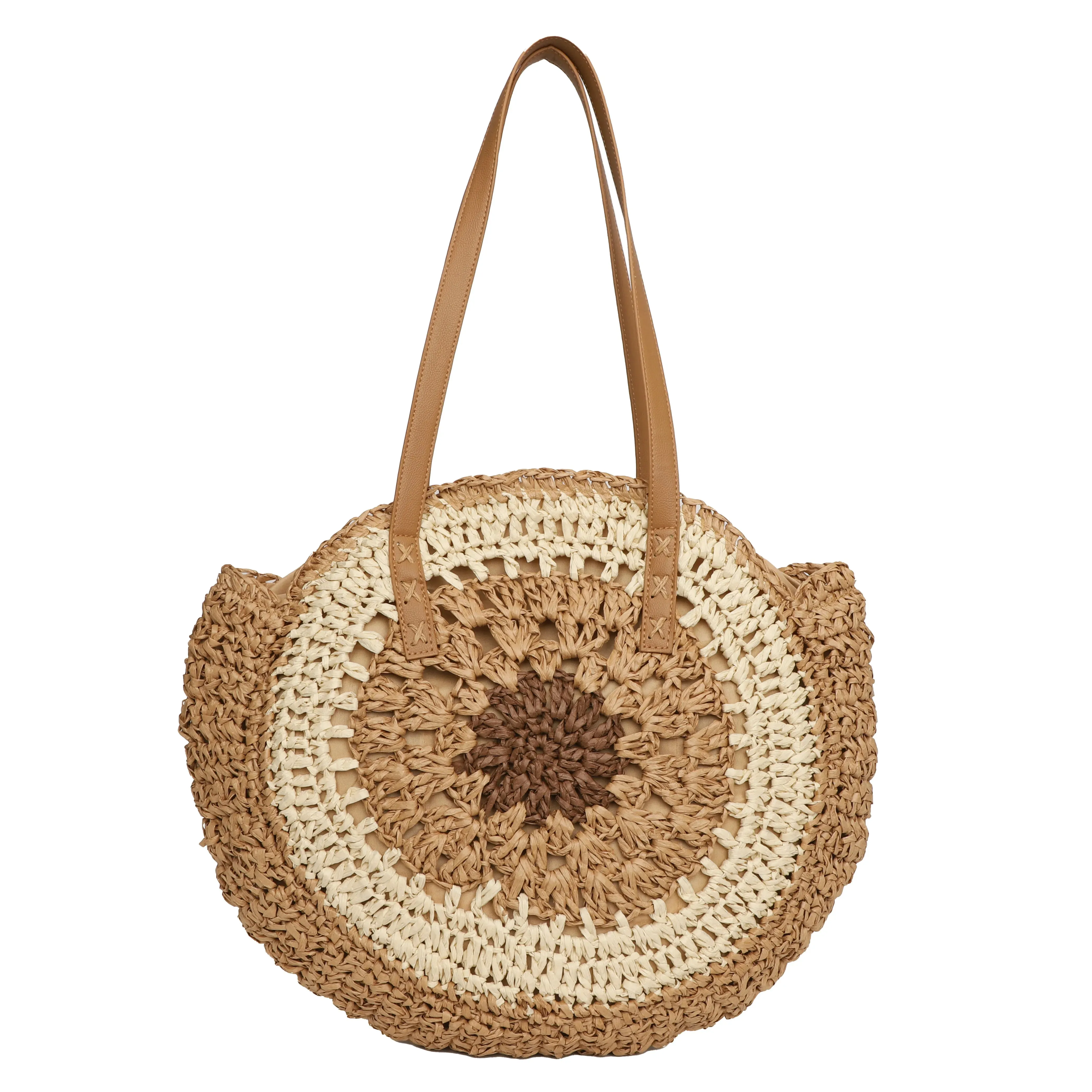 Bohemian Summer Style: Women's Handmade Woven Straw Beach Bag