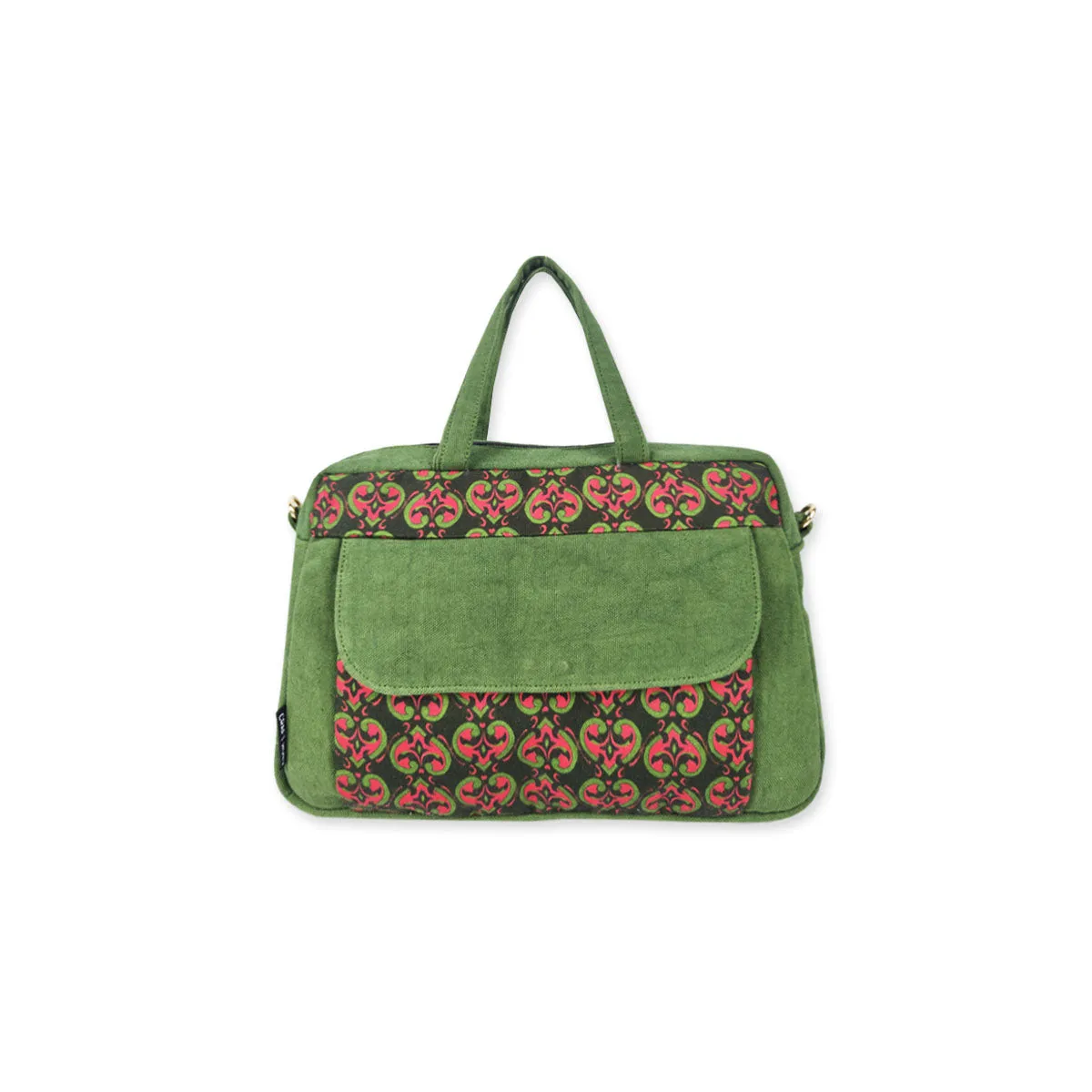 Box Sling Pouch Combo- Green Knot