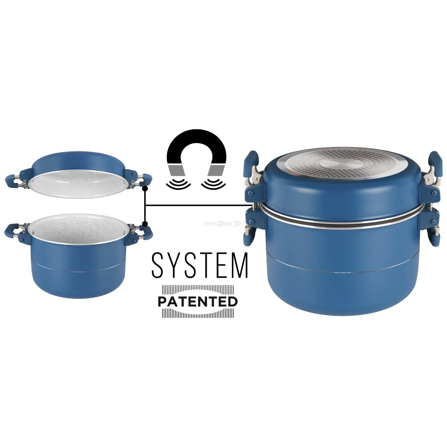 Brunner Carezza Magnetogrip 7   1 Piece 20 cm Cook Set