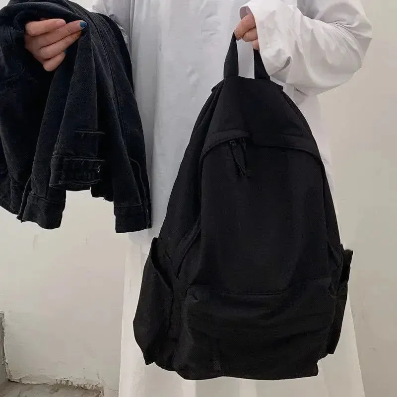Casual Backpack With Zippers
