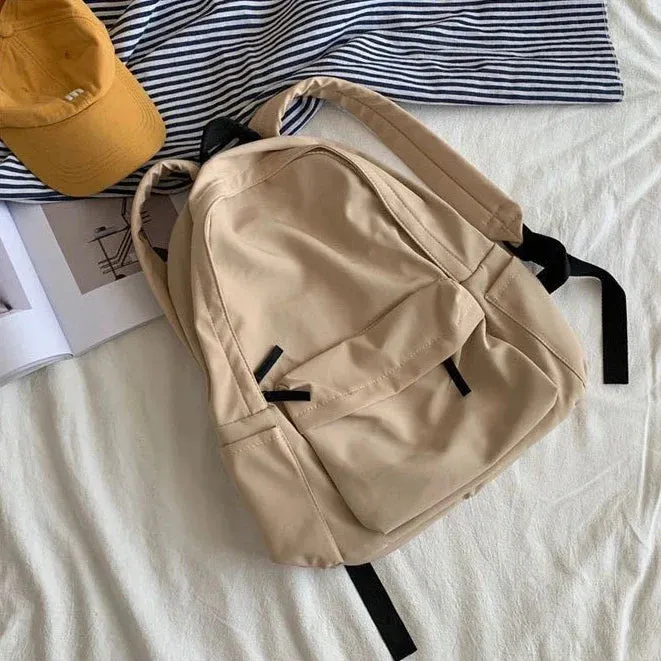 Casual Backpack With Zippers