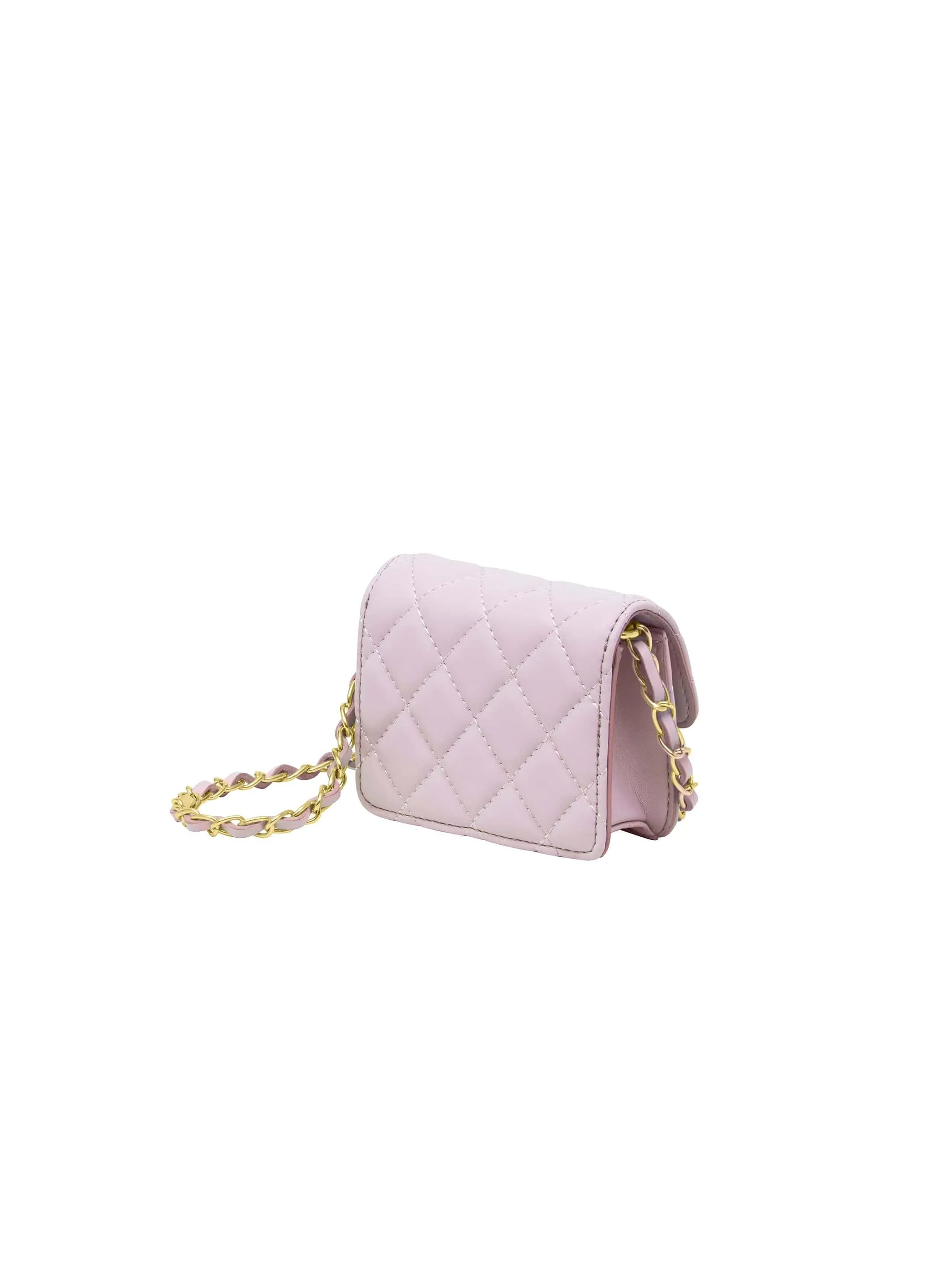 Cavalli Class COMO  Light Purple Mini Quilted Crossbody  Bag