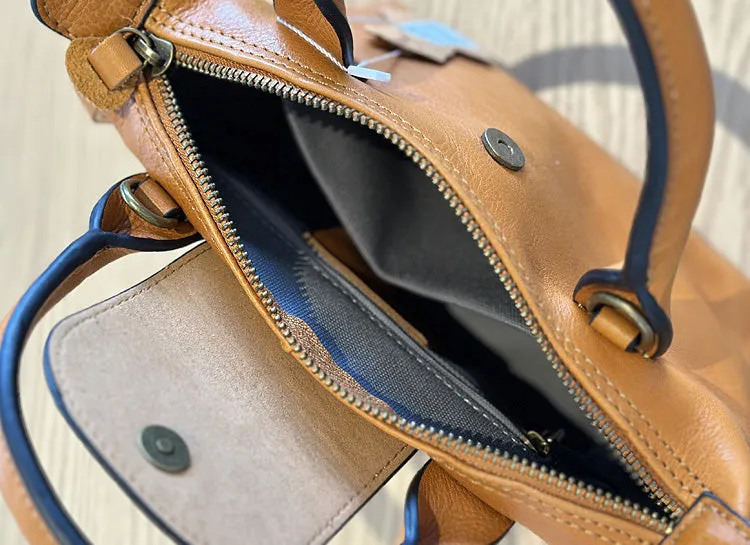 Chic Women's Small Crossbody Purse Brown Leather Shoulder Bag