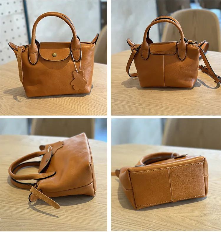 Chic Women's Small Crossbody Purse Brown Leather Shoulder Bag