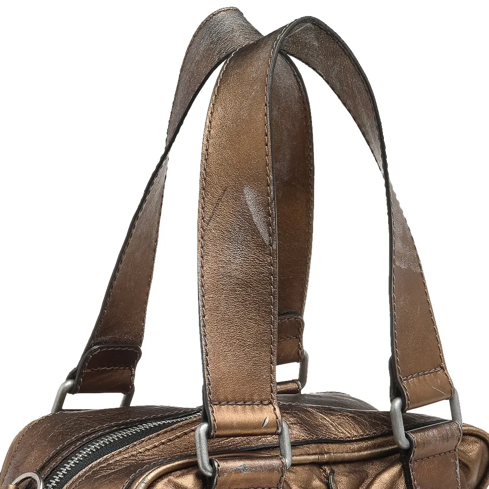 Chloe Metallic Leather Medium Betty Satchel