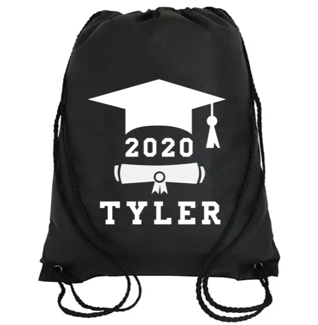 Cinch Bag: Graduate Cap & Diploma * Personalized