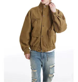 Classic Buttons Functional Pocket Jacket