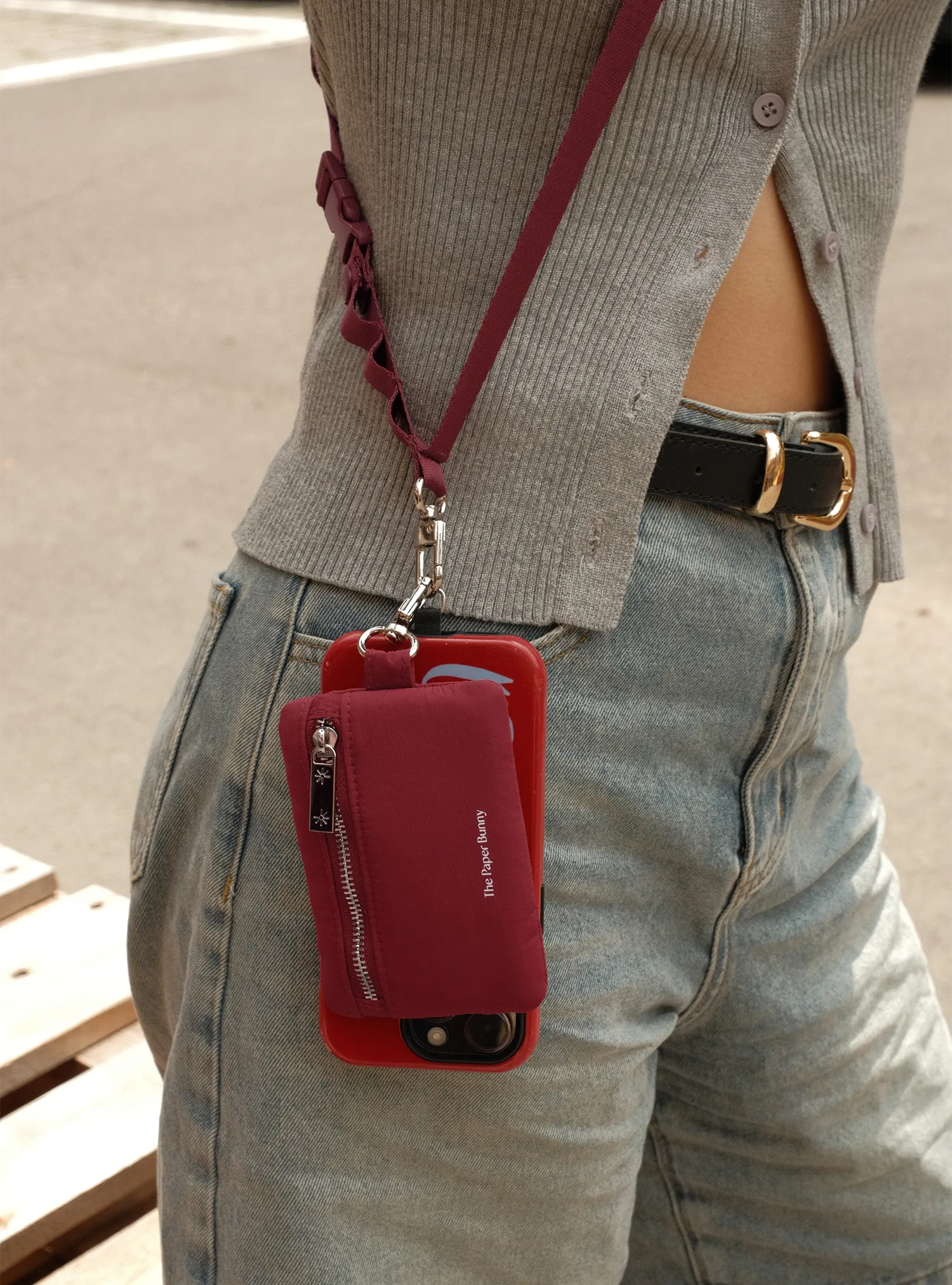 Commuter Phone Strap (Berry)