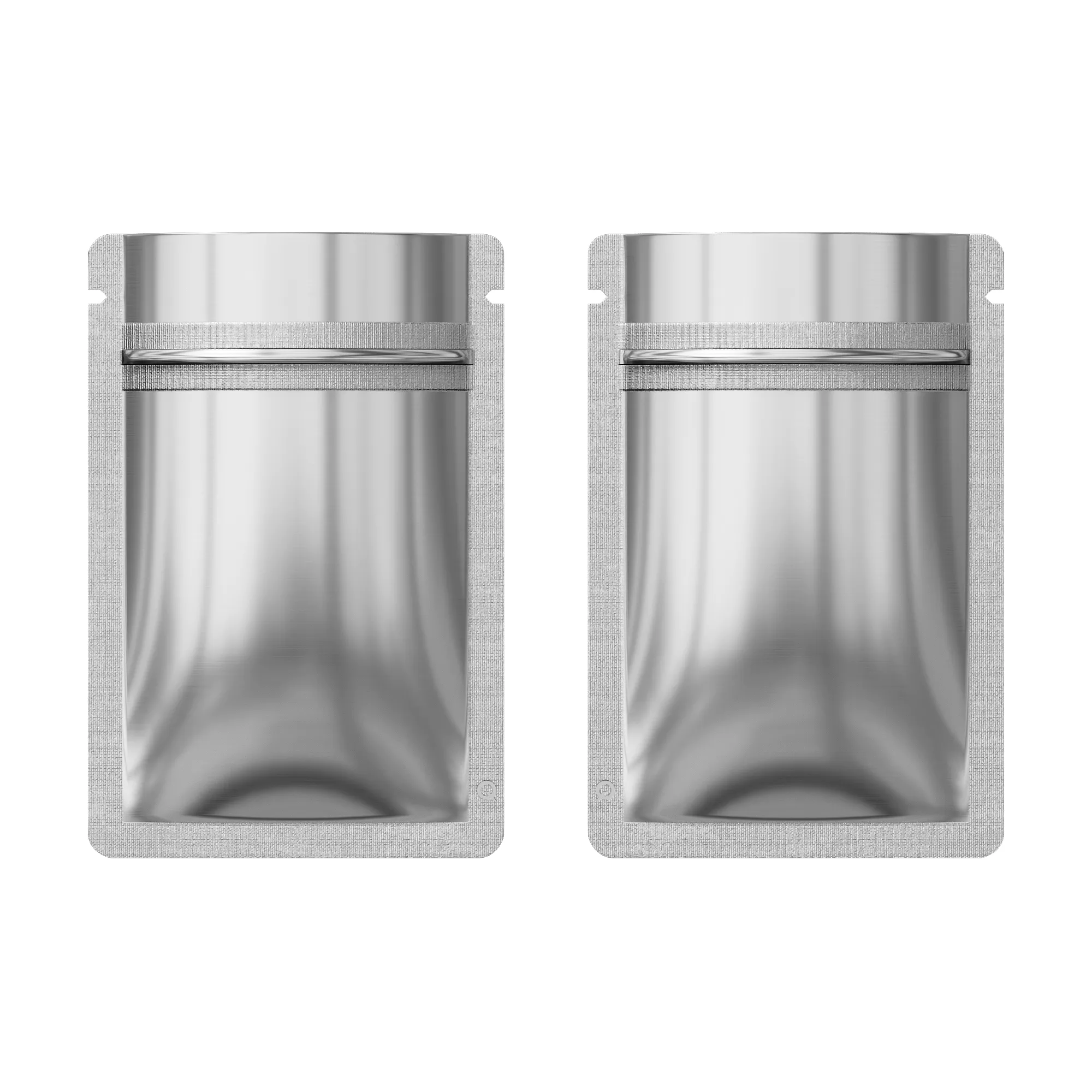 Custom Printed : Aluminum Foil Glossy Mylar Packaging Bags Reusable Rounded Corner Smell Proof Bag Heat Seal Zip Lock Pouches