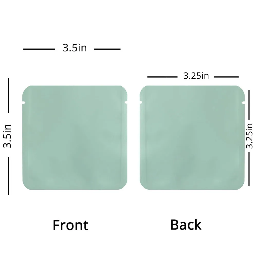 Custom Printed:9X9Cm 10x10cm Open Top Aluminum Foil Mylar Bag Heat Sealable Lotion Cream Shampoo Flat Vacuum Pouch