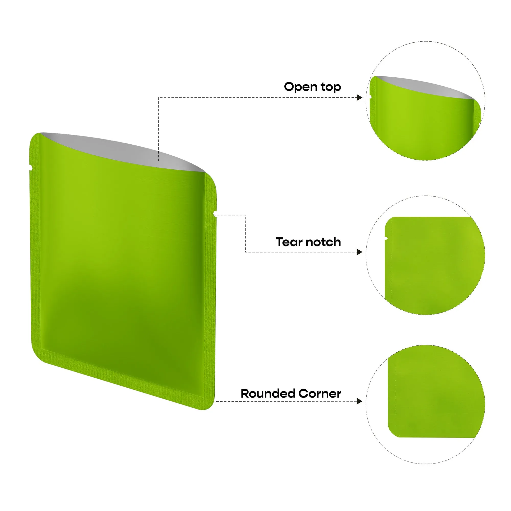 Custom Printed:9X9Cm 10x10cm Open Top Aluminum Foil Mylar Bag Heat Sealable Lotion Cream Shampoo Flat Vacuum Pouch