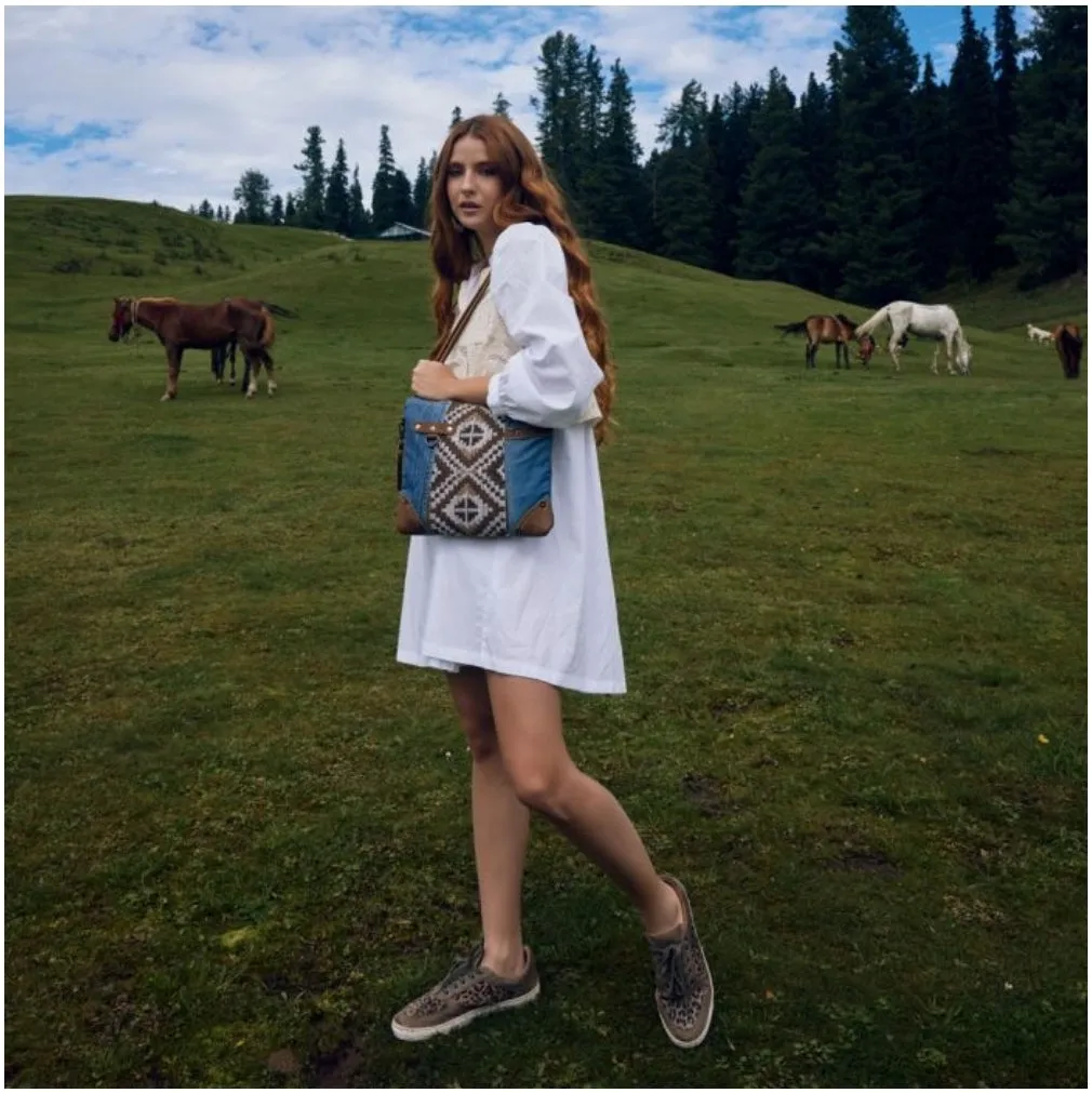 DENIM AZTECA SMALL & CROSSBODY BAG