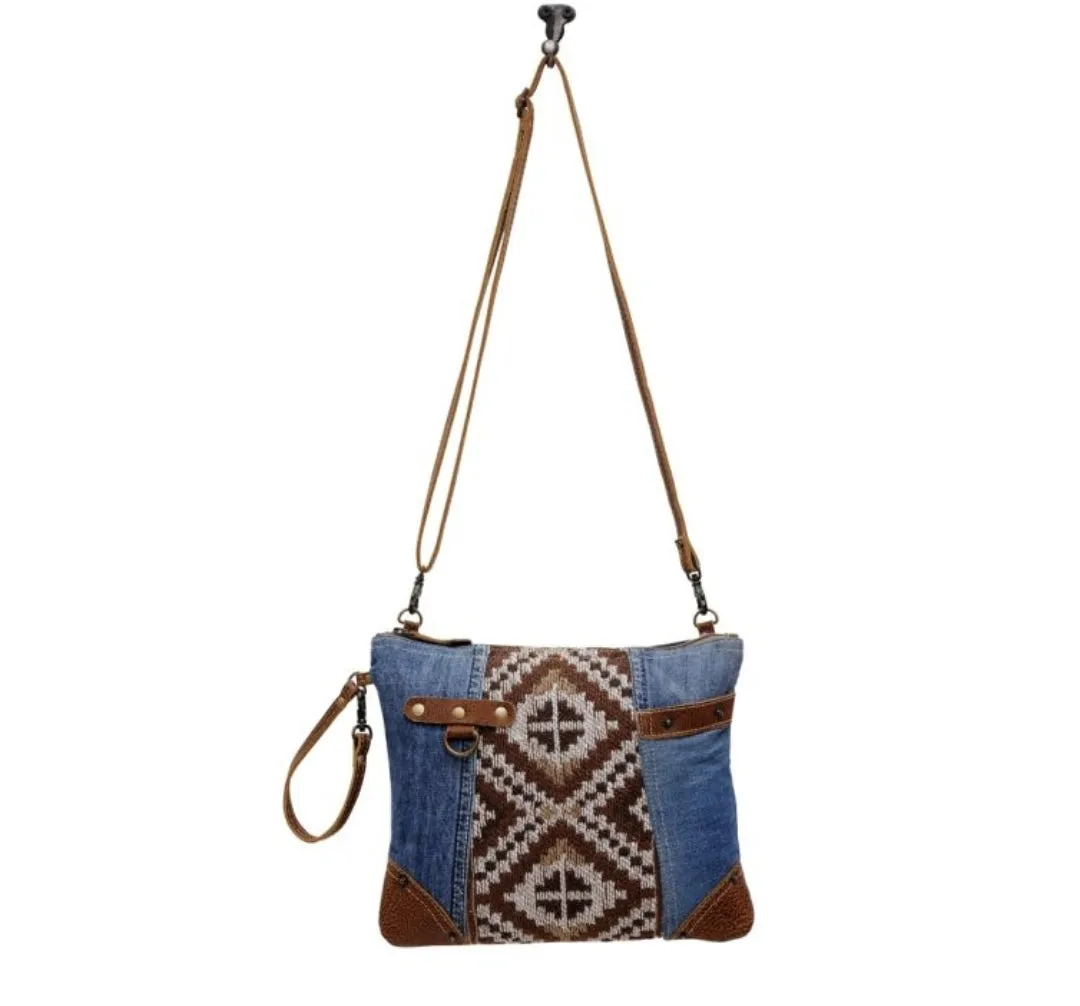DENIM AZTECA SMALL & CROSSBODY BAG
