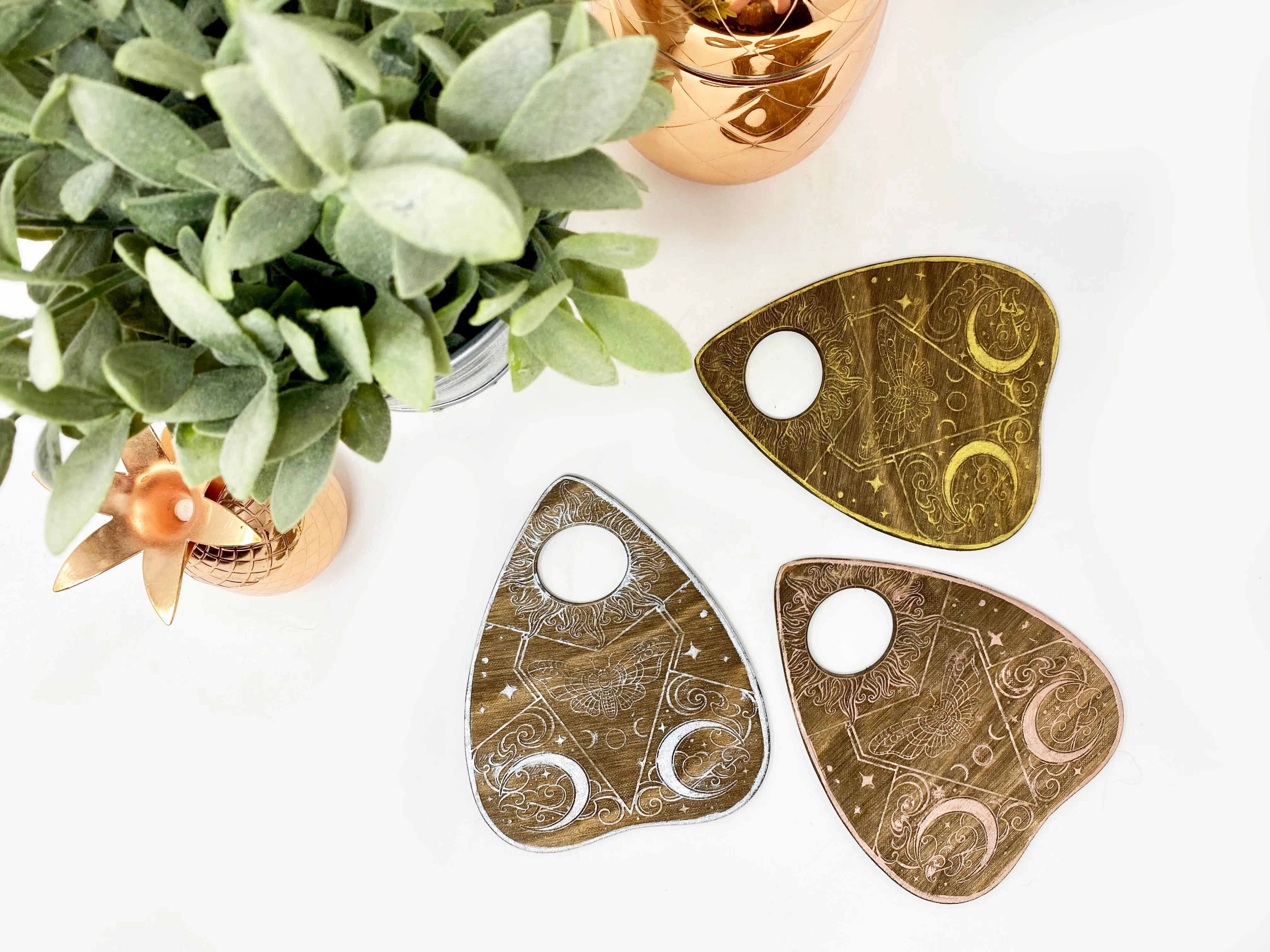 Distressed Planchette Coasters