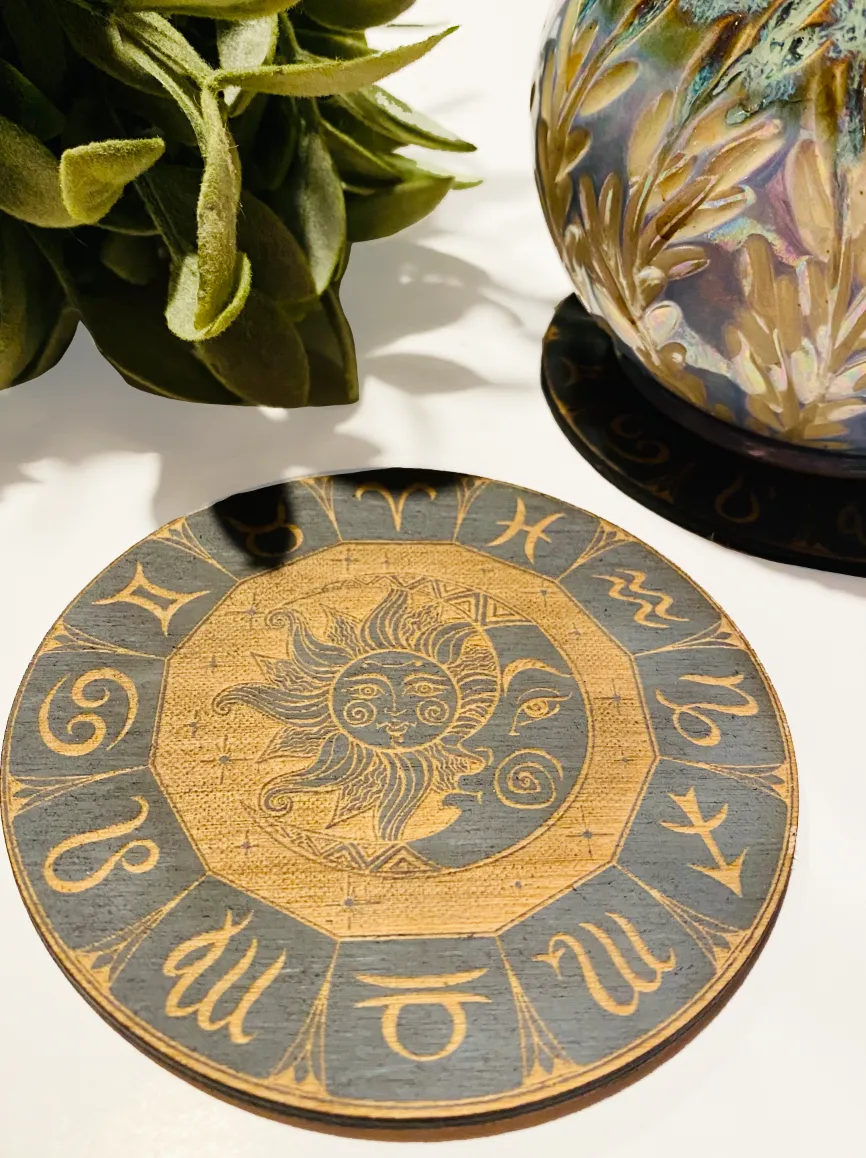 Distressed Zodiac Coasters