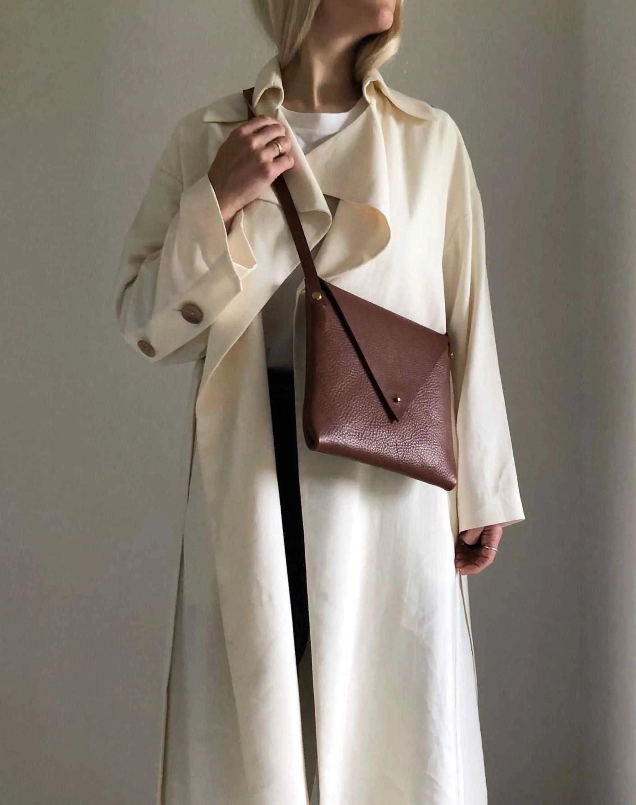 Drifter Leather Bag in Tan or Black