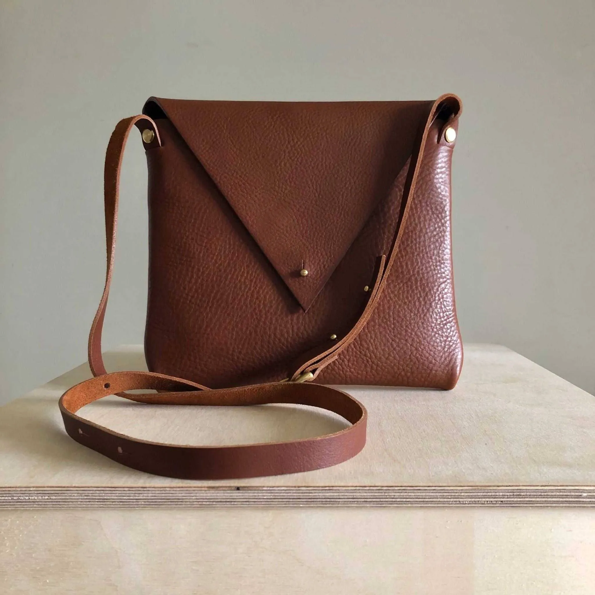 Drifter Leather Bag in Tan or Black