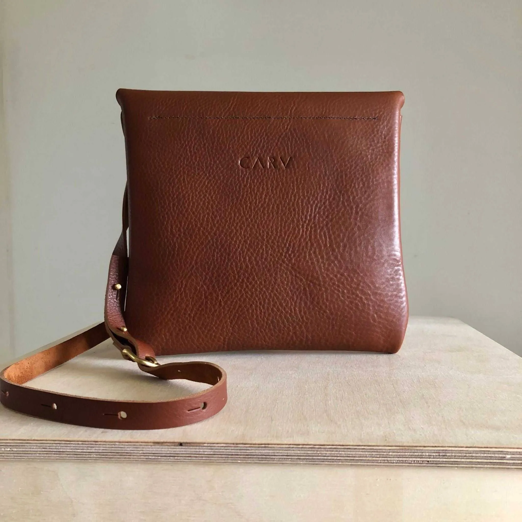 Drifter Leather Bag in Tan or Black