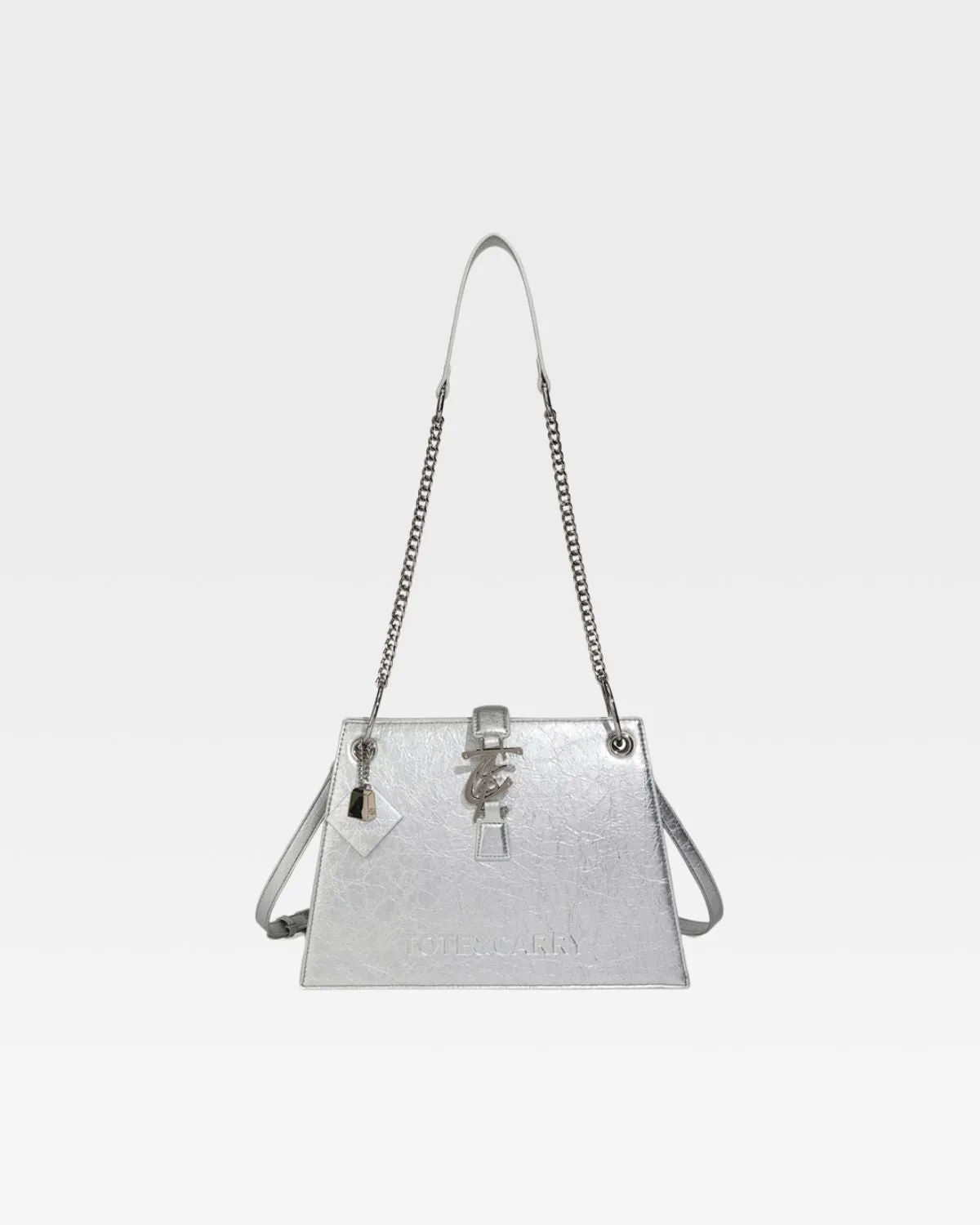 Elise Shoulder Bag in Silver