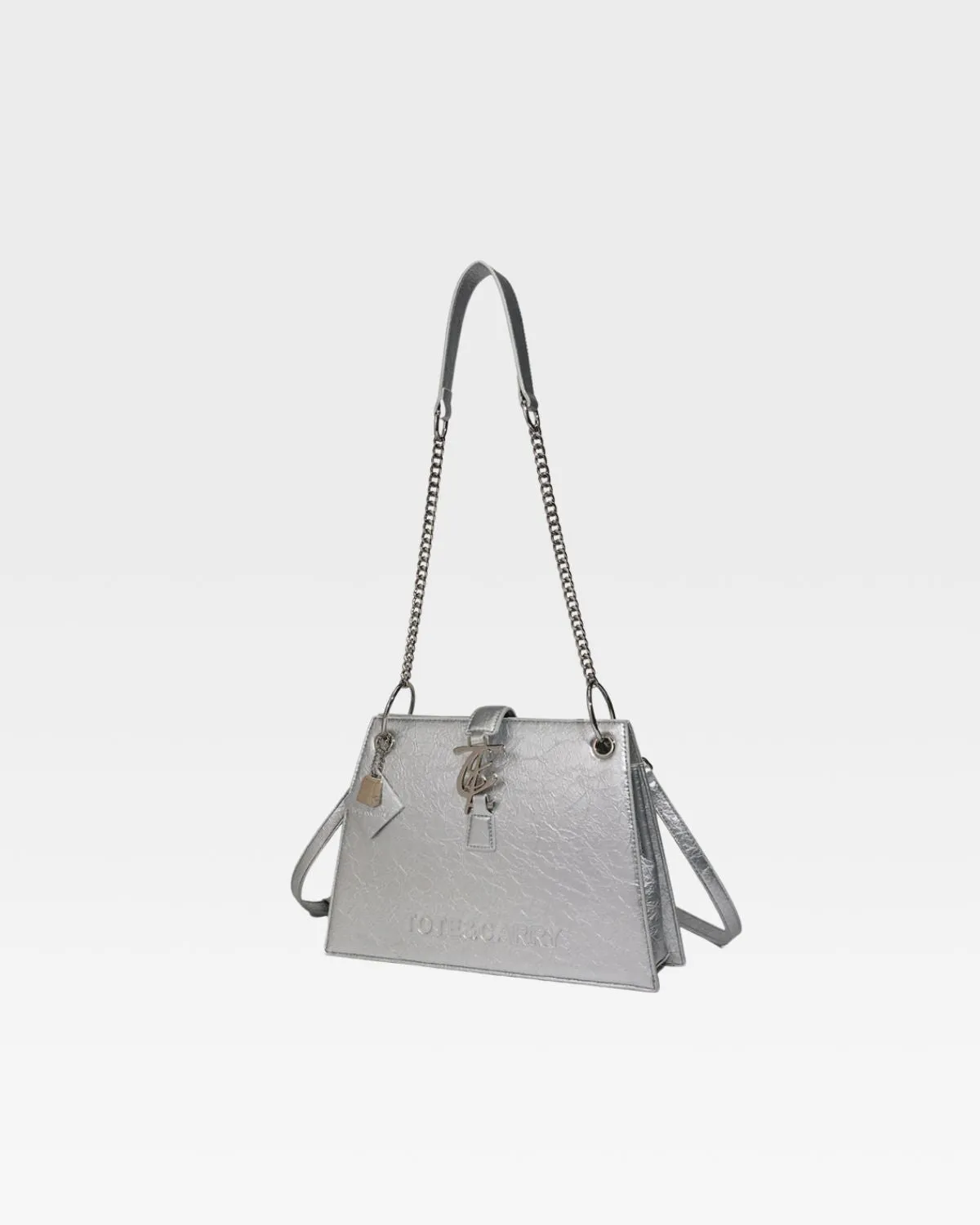 Elise Shoulder Bag in Silver