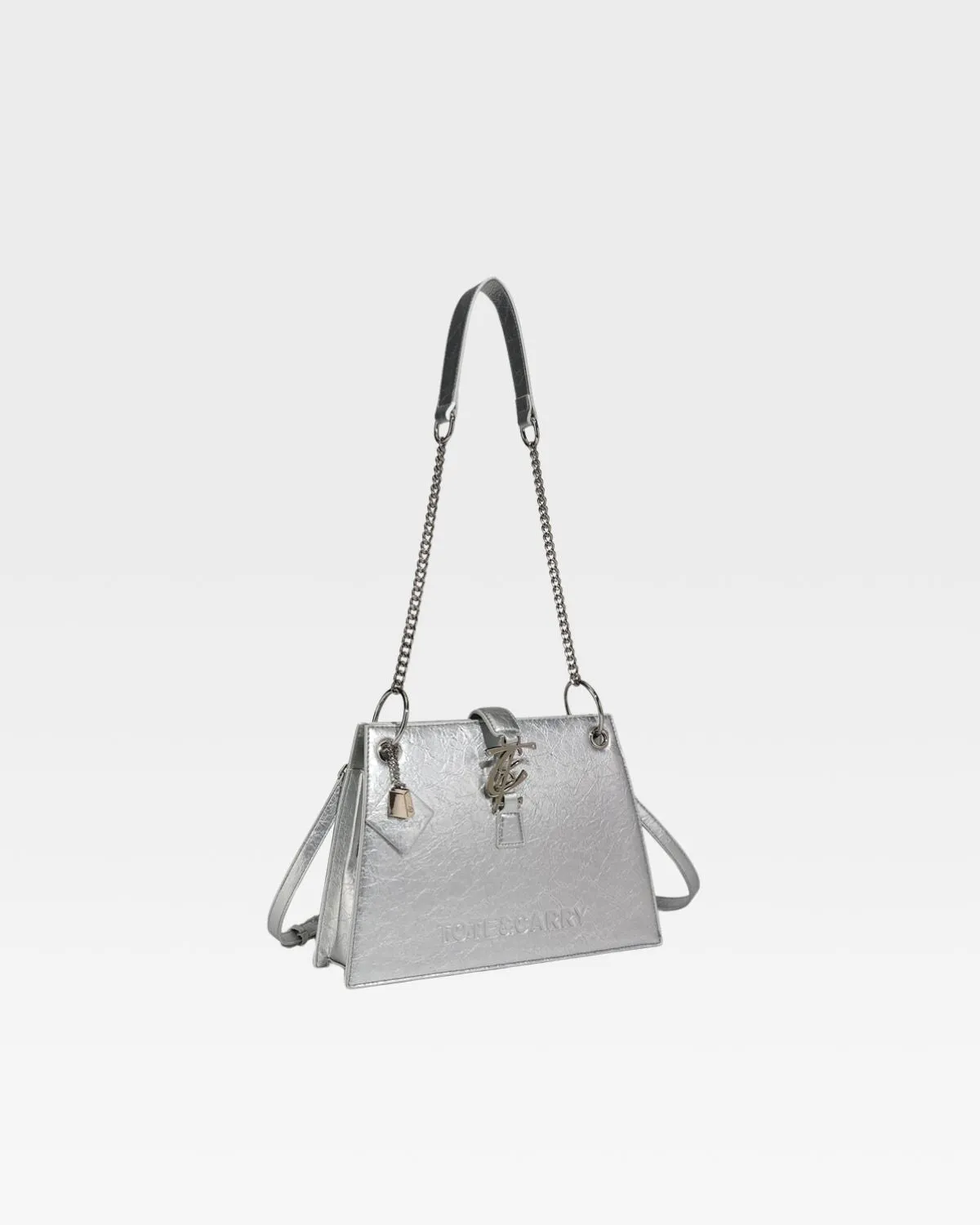 Elise Shoulder Bag in Silver