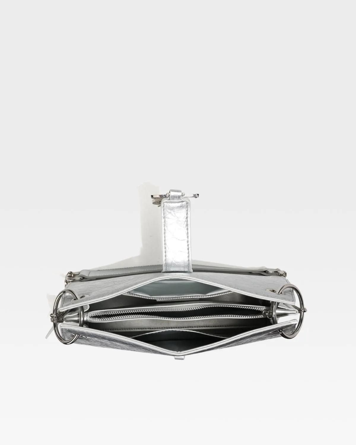 Elise Shoulder Bag in Silver
